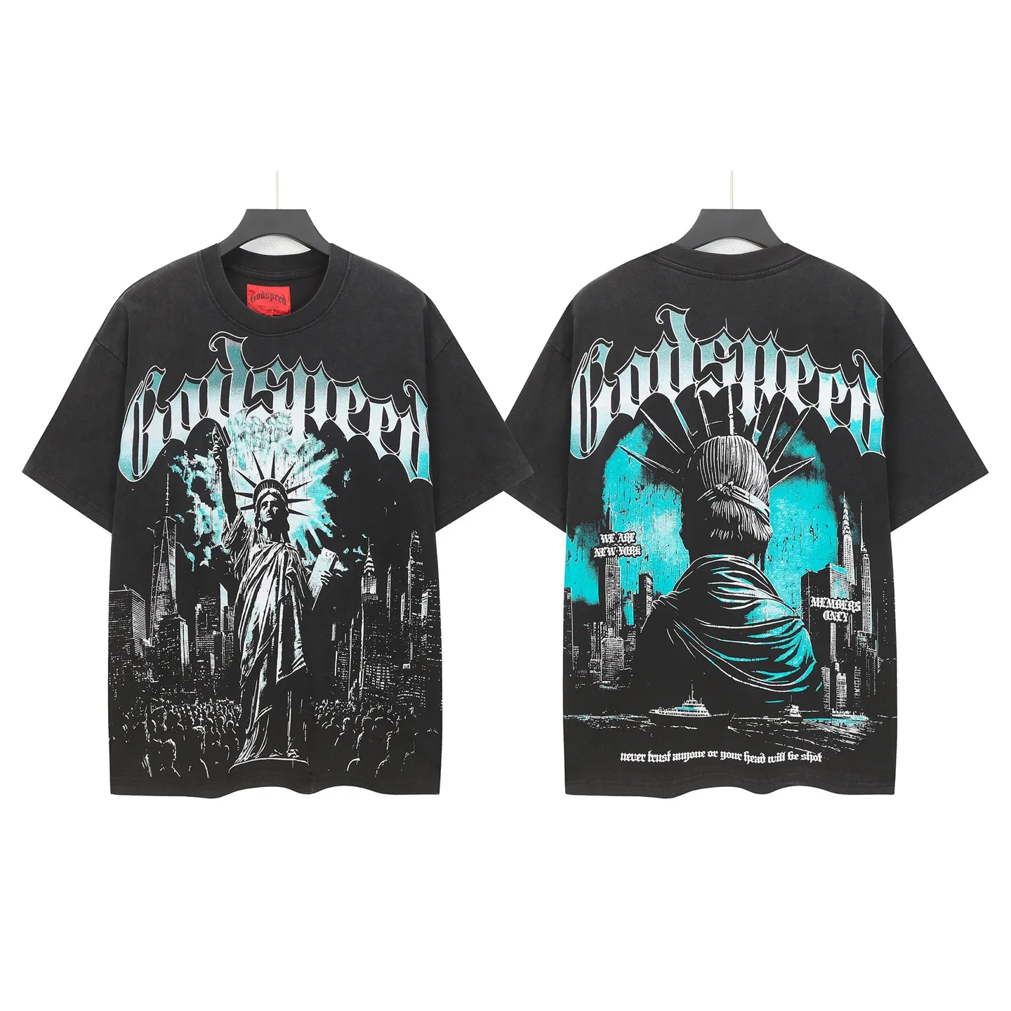 6099# I . Godspeed Retro T（ ） （fabric）：32 Sizes（size）：S-M-L-XL （colour）： Black 👉 👉 👉 👉