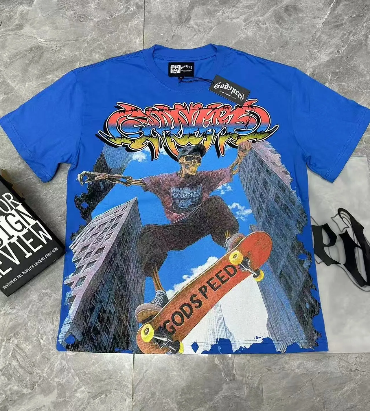 5098# I . Godspeed Retro T（ ） （fabric）：32 Sizes（size）：S-M-L-XL （colour）： 👉