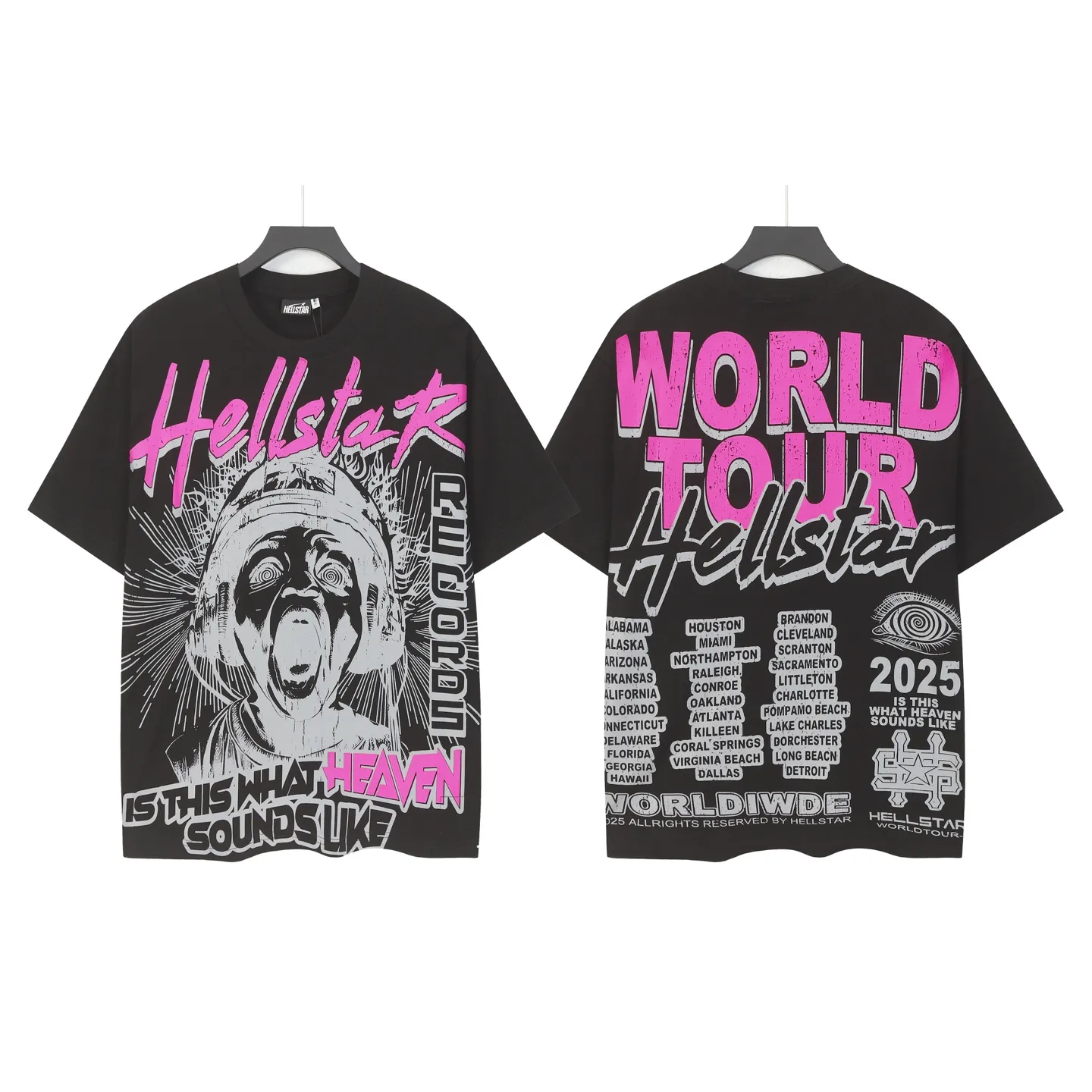 # /Black ｜ In Stock Hellstar 、 T （fabric):32 Sizes（size）：S-M L X L （colour）：Khaki/Black
