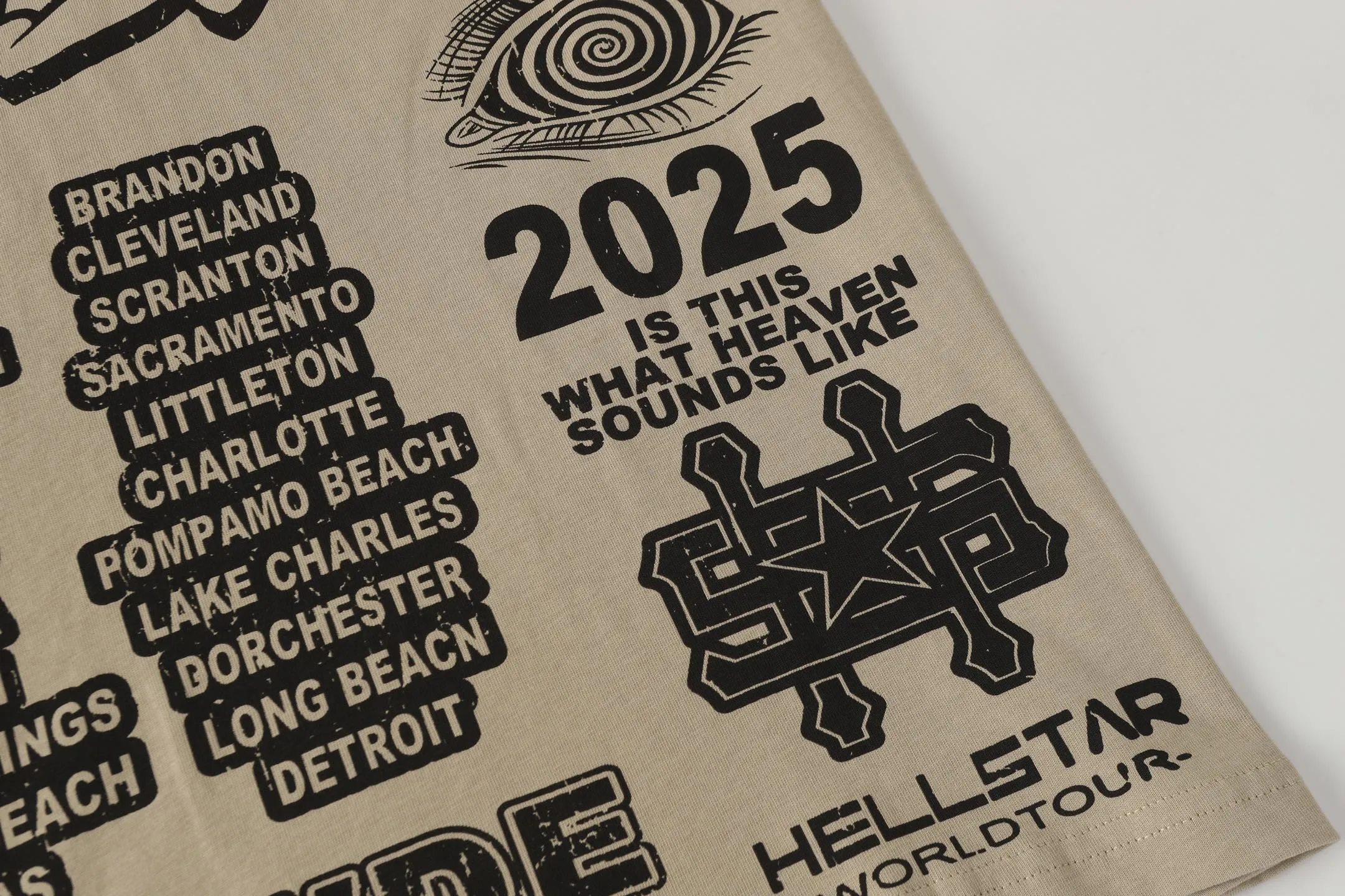 # /Black ｜ In Stock Hellstar 、 T （fabric):32 Sizes（size）：S-M L X L （colour）：Khaki/Black