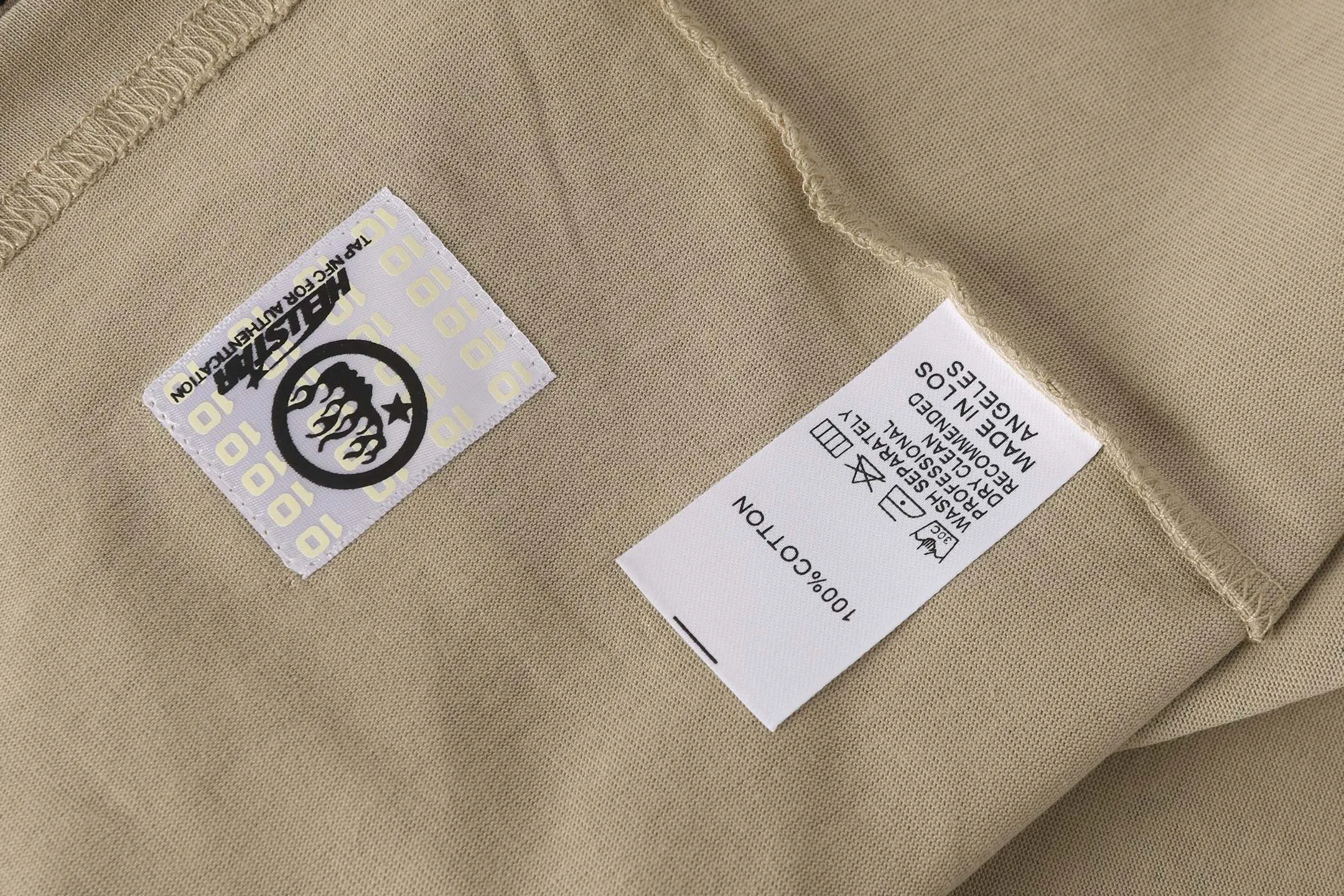 # /Black ｜ In Stock Hellstar 、 T （fabric):32 Sizes（size）：S-M L X L （colour）：Khaki/Black