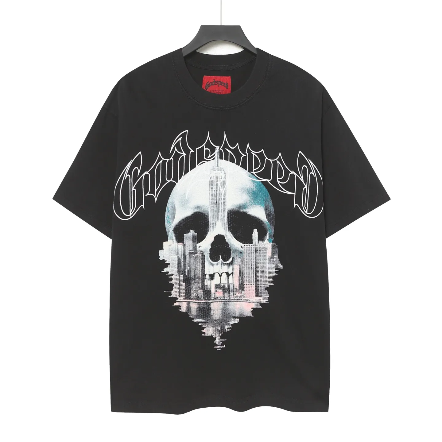 6087# I Godspeed Retro T（ ） （fabric）：32 Sizes（size）：S-M-L-XL （colour）： Black 👉 👉