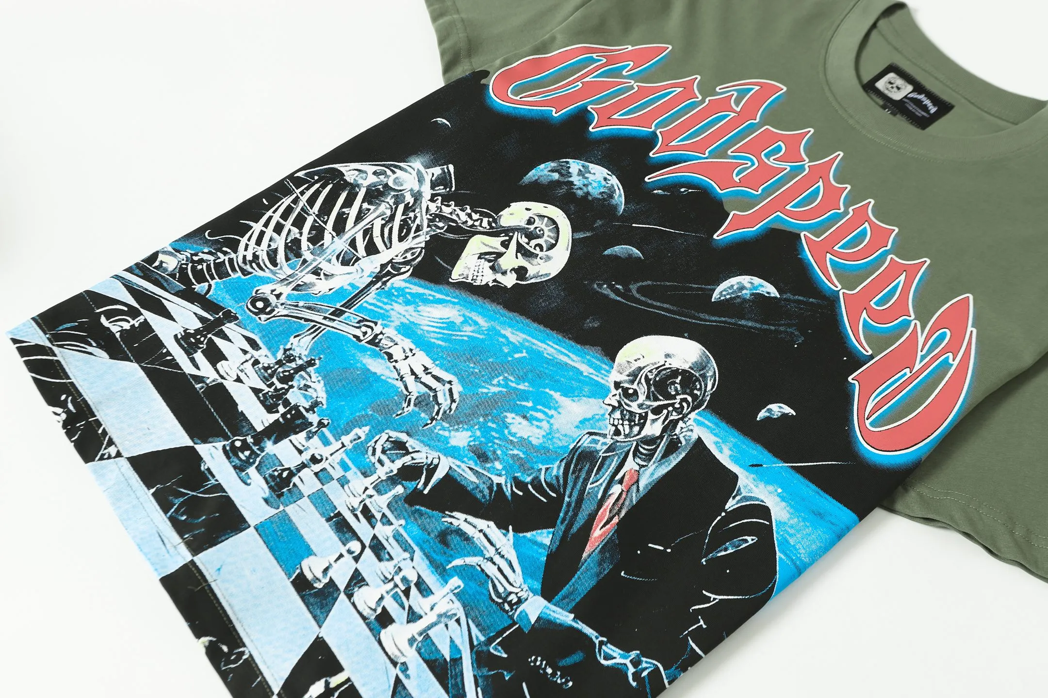 5102# Green｜ Godspeed Retro T（ ） （fabric）：32 Sizes（size）：S-M-L-XL （colour）： Green