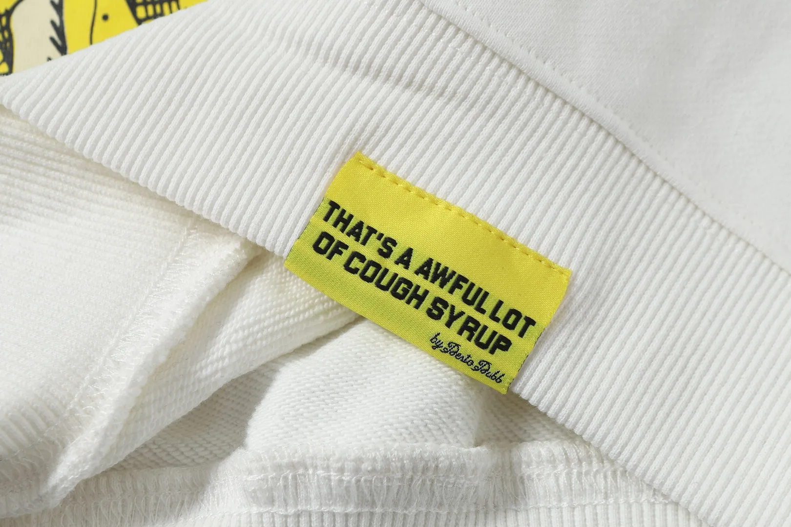 C # White I THAT'S A AWFUL LOT OF COUGH SYRUP In Stock Same Style. （fabric): 100 Sizes（size）：S-M L X L （colour）： White