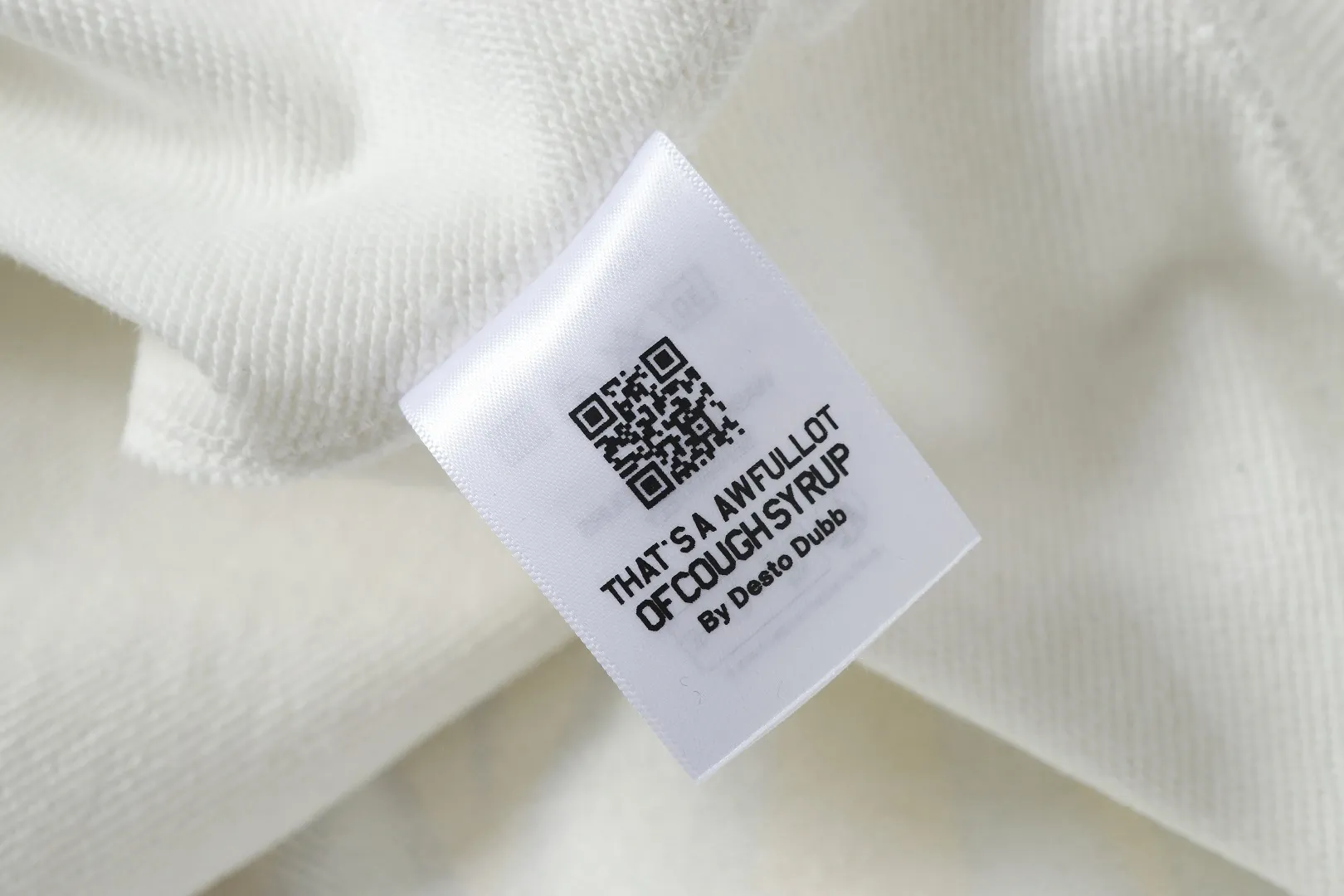 C # White I THAT'S A AWFUL LOT OF COUGH SYRUP In Stock Same Style. （fabric): 100 Sizes（size）：S-M L X L （colour）： White