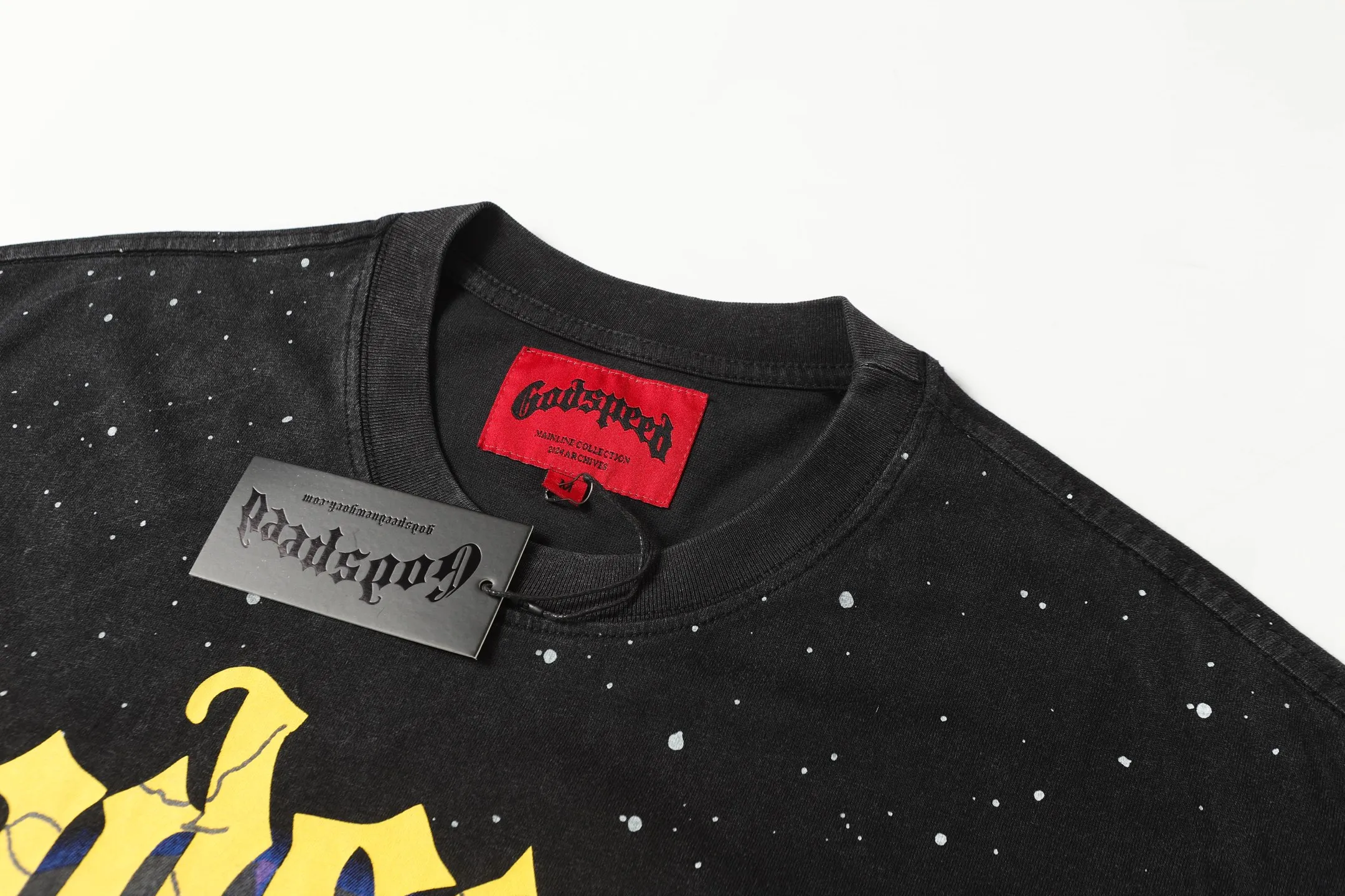 6062# ｜ Godspeed Retro T（ ） （fabric）：32 Sizes（size）：S-M-L-XL （colour）： Black 👉