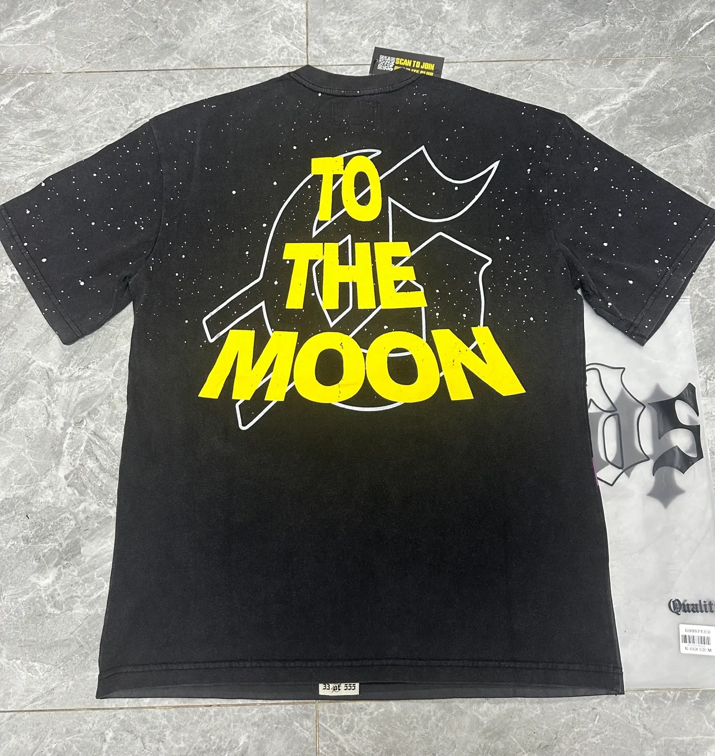 6062# ｜ Godspeed Retro T（ ） （fabric）：32 Sizes（size）：S-M-L-XL （colour）： Black 👉