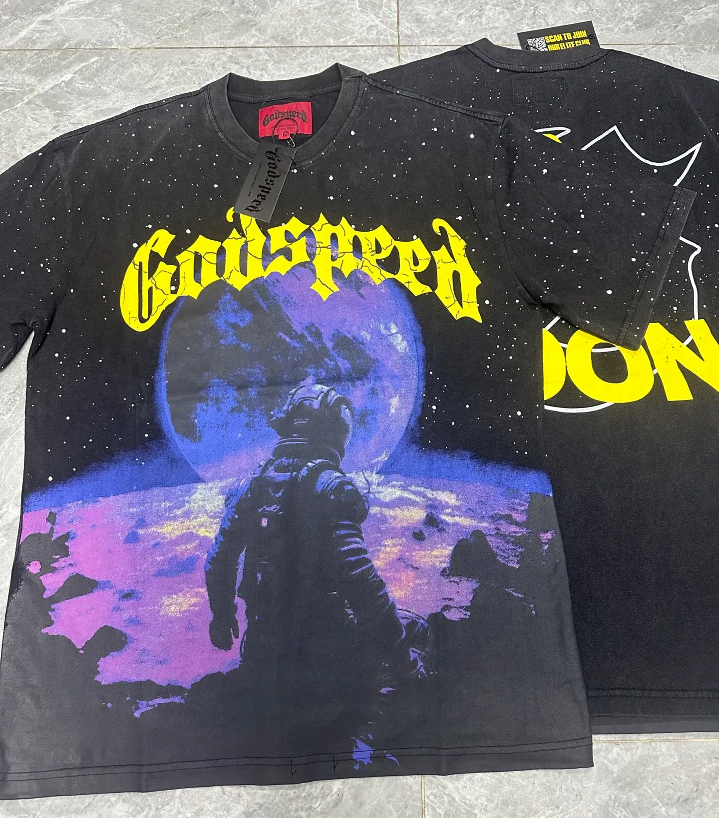 6062# ｜ Godspeed Retro T（ ） （fabric）：32 Sizes（size）：S-M-L-XL （colour）： Black 👉