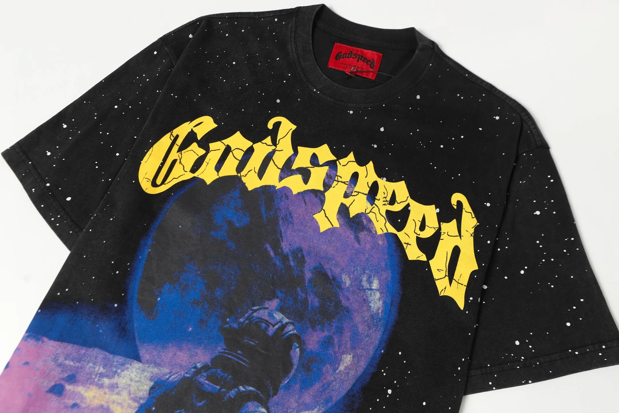 6062# ｜ Godspeed Retro T（ ） （fabric）：32 Sizes（size）：S-M-L-XL （colour）： Black 👉