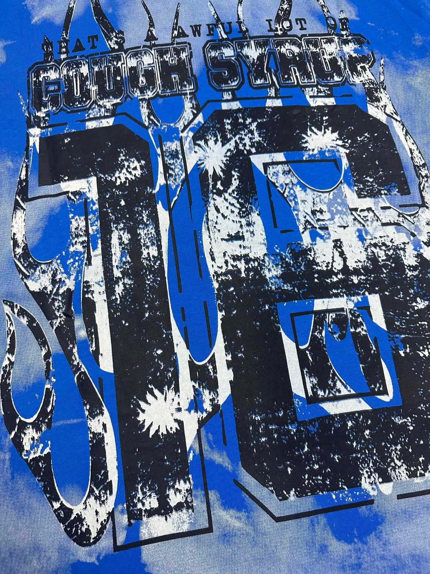 2215# / ｜ THAT'S A AWFUL LOT OF COUGH SYRUP In Stock T （fabric):32 Sizes（size）：S-M L X L （colour）： /