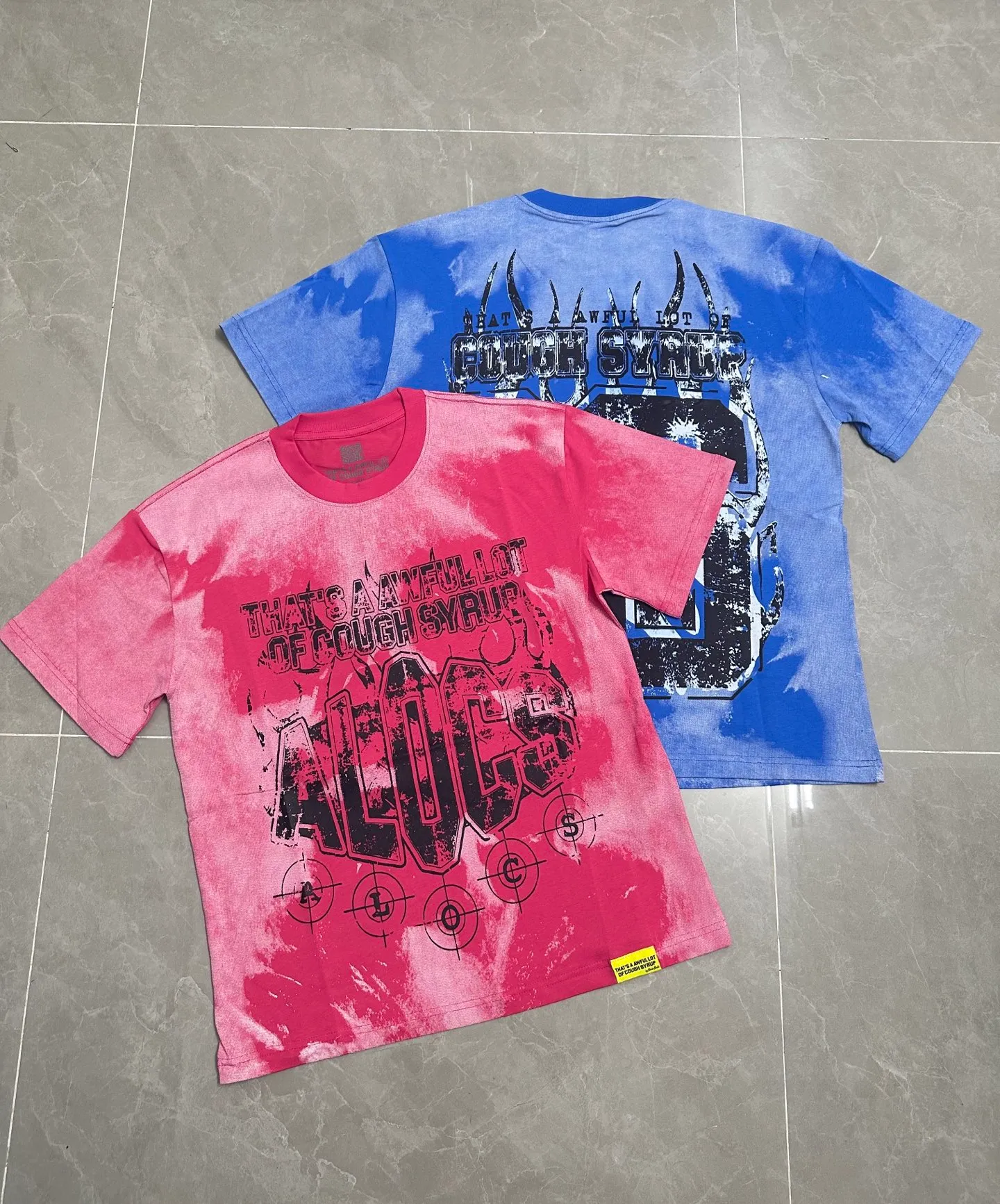 2215# / ｜ THAT'S A AWFUL LOT OF COUGH SYRUP In Stock T （fabric):32 Sizes（size）：S-M L X L （colour）： /