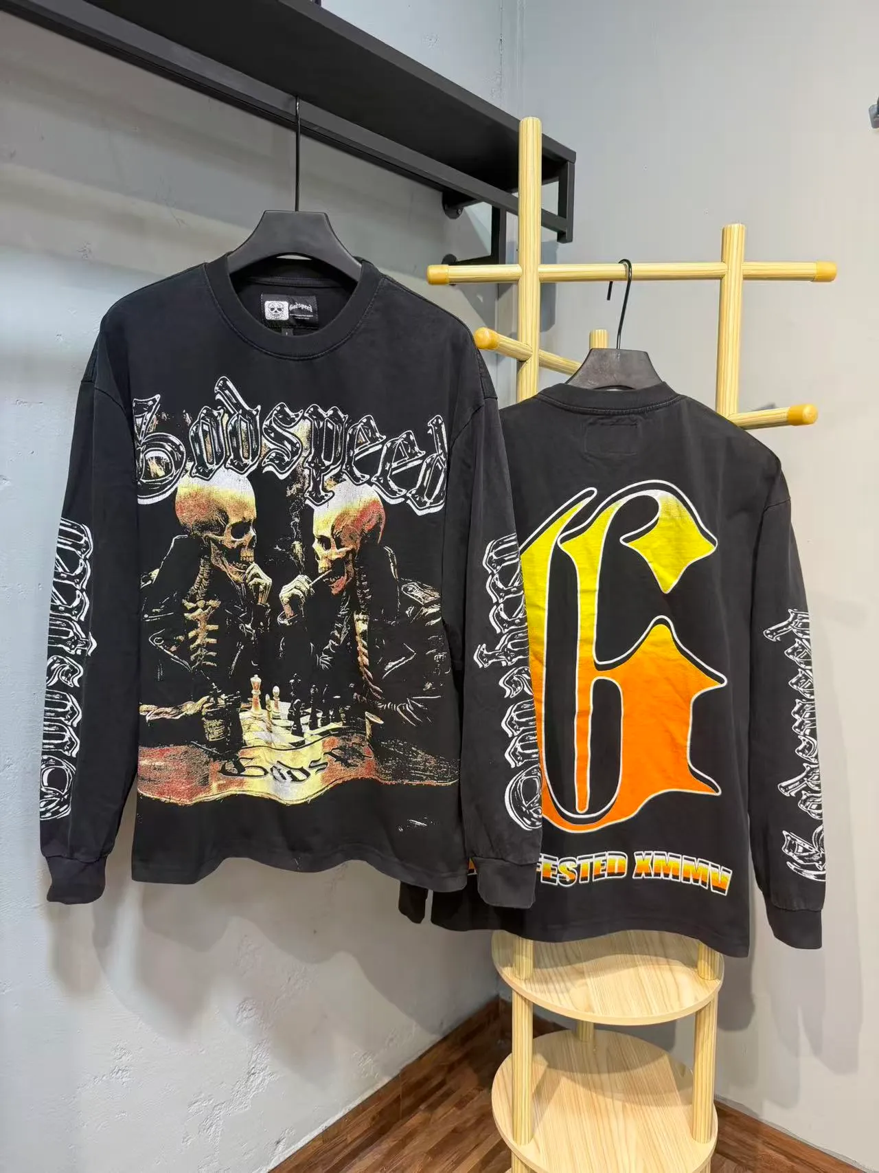 G # Black I . Godspeed Retro T （ ） （fabric）： 26 Sizes（size）：S-M-L-XL （colour）： Black