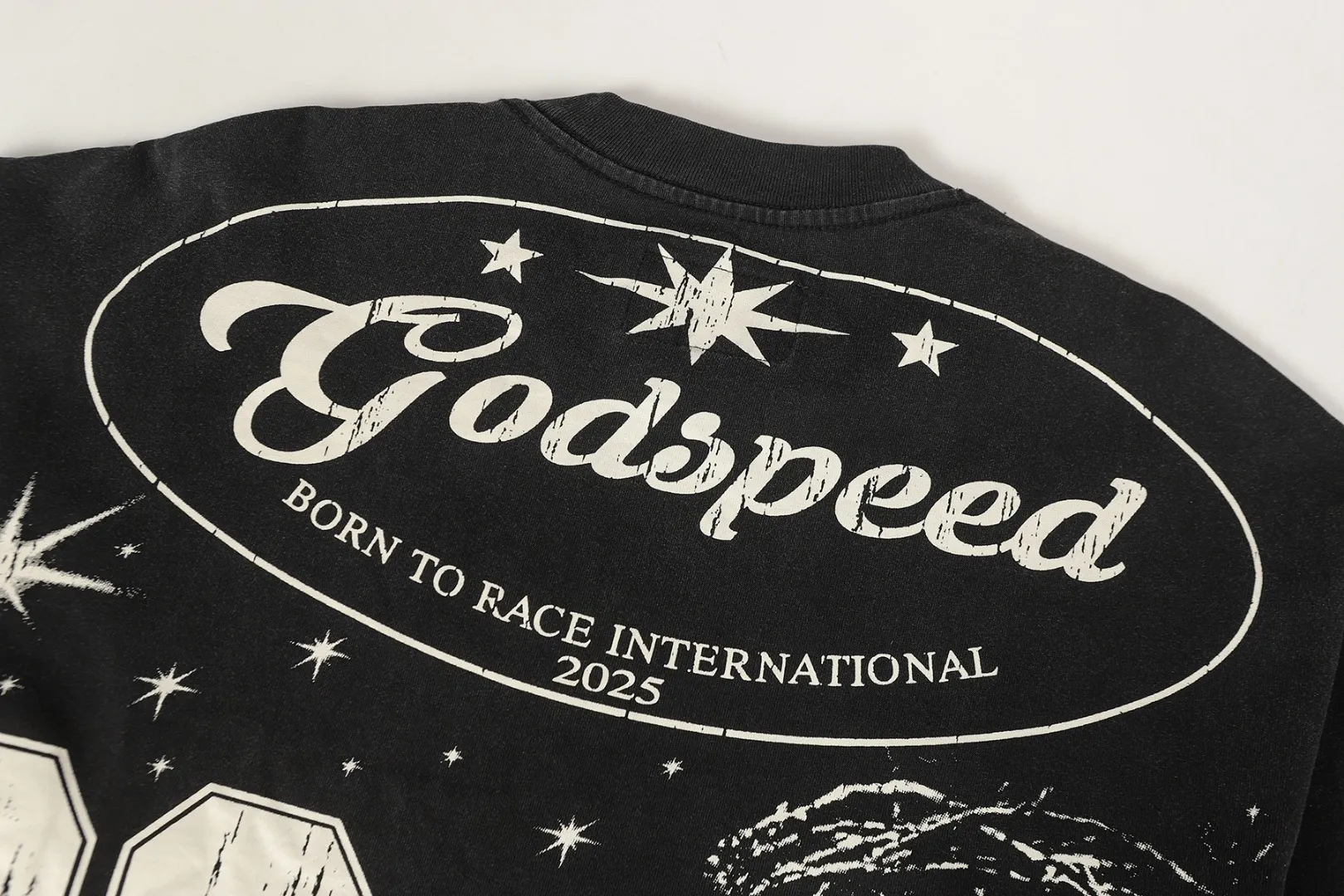 G # Black I Godspeed Retro T （ ） （fabric）： 26 Sizes（size）：S-M-L-XL （colour）： Black 👉