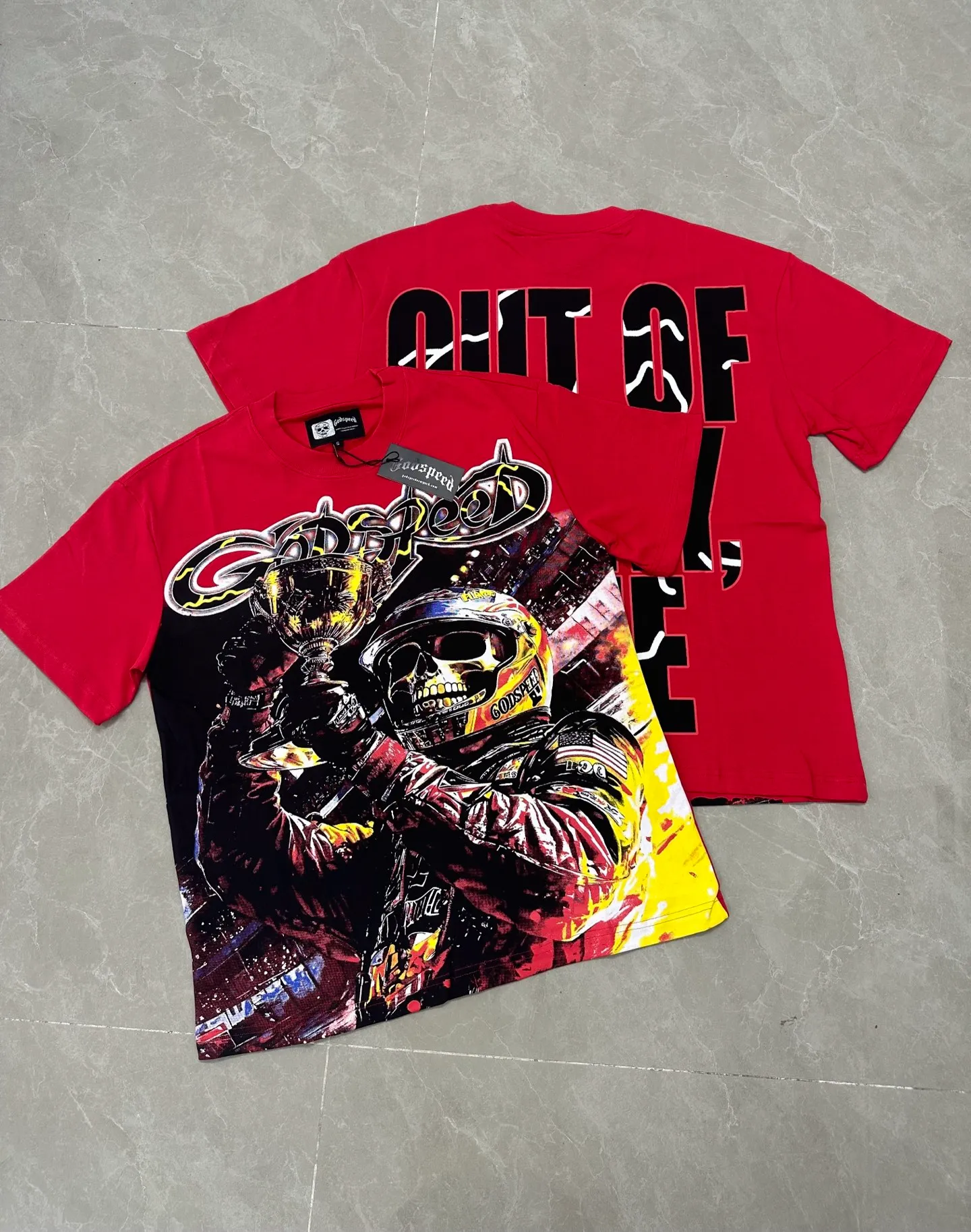 5143# I In Stock （new） Godspeed Retro T（ ） （fabric）：32 Sizes（size）：S-M-L-XL （colour）：