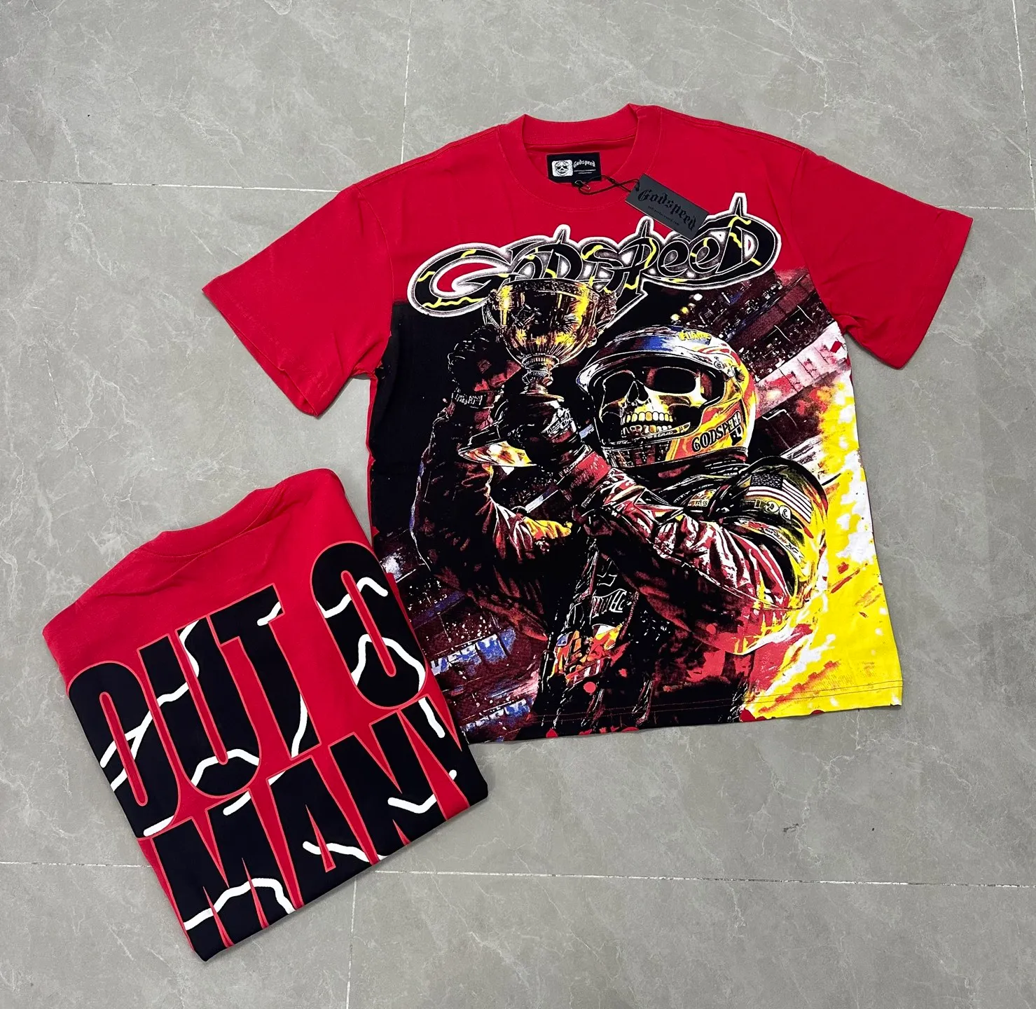 5143# I In Stock （new） Godspeed Retro T（ ） （fabric）：32 Sizes（size）：S-M-L-XL （colour）：