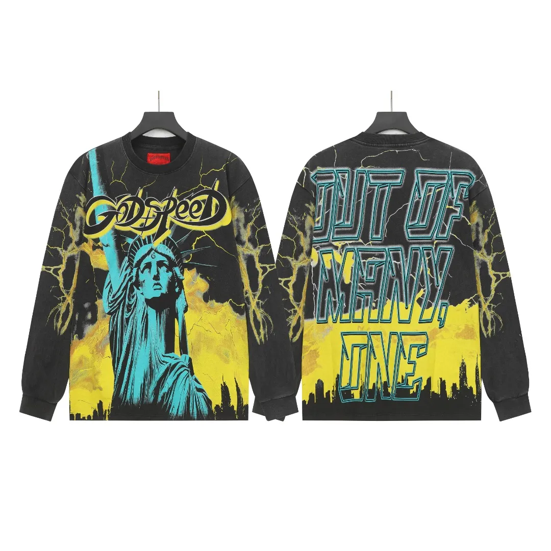 G # Black I Godspeed Retro T （ ） （fabric）： 26 Sizes（size）：S-M-L-XL （colour）： Black