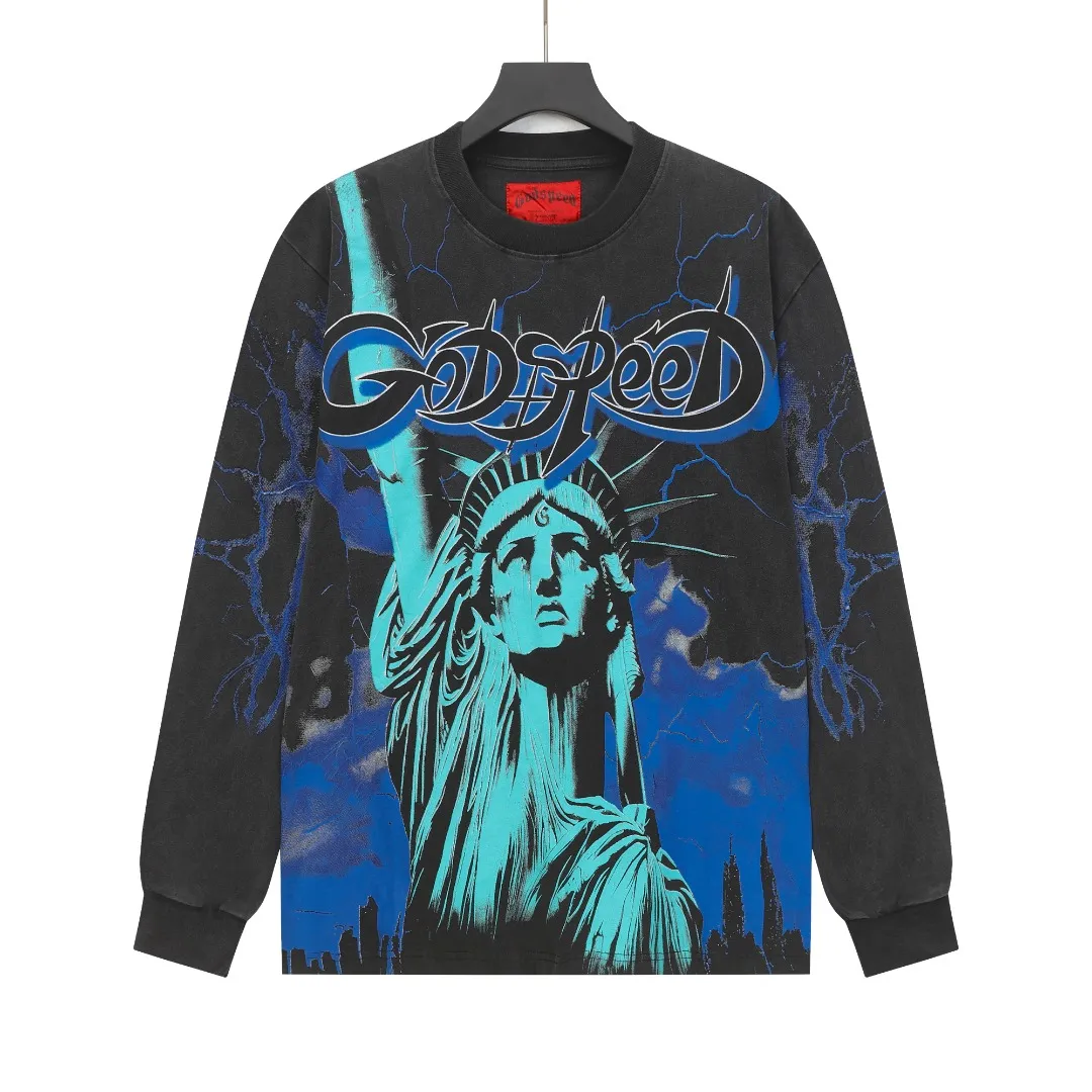 G # Black I Godspeed Retro T （ ） （fabric）： 26 Sizes（size）：S-M-L-XL （colour）： Black