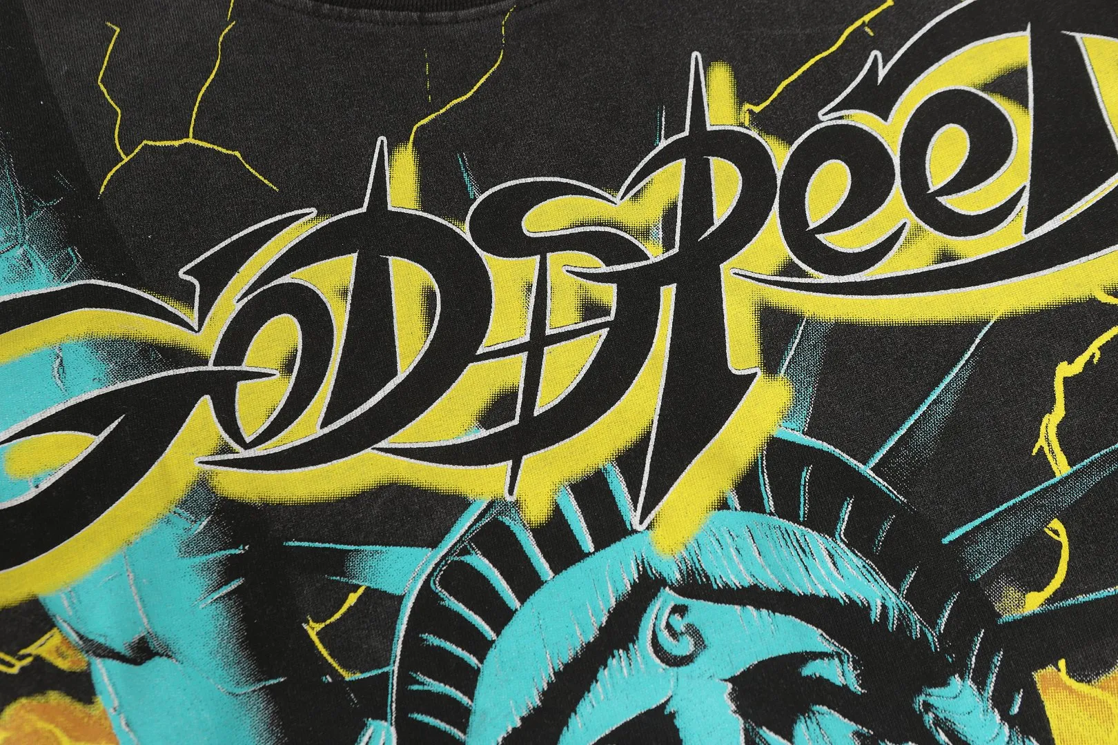 G # Black I Godspeed Retro T （ ） （fabric）： 26 Sizes（size）：S-M-L-XL （colour）： Black