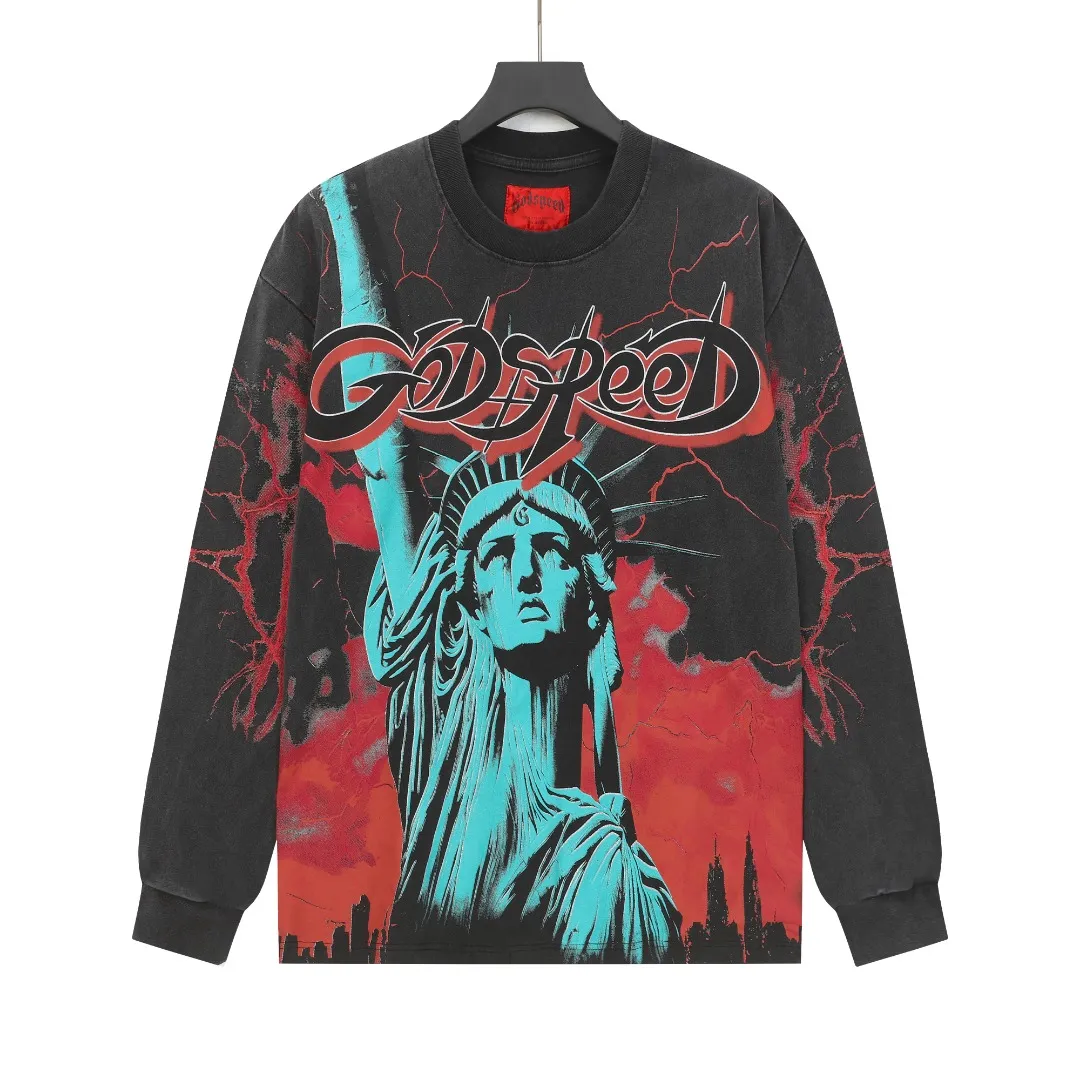 G # Black I Godspeed Retro T （ ） （fabric）： 26 Sizes（size）：S-M-L-XL （colour）： Black