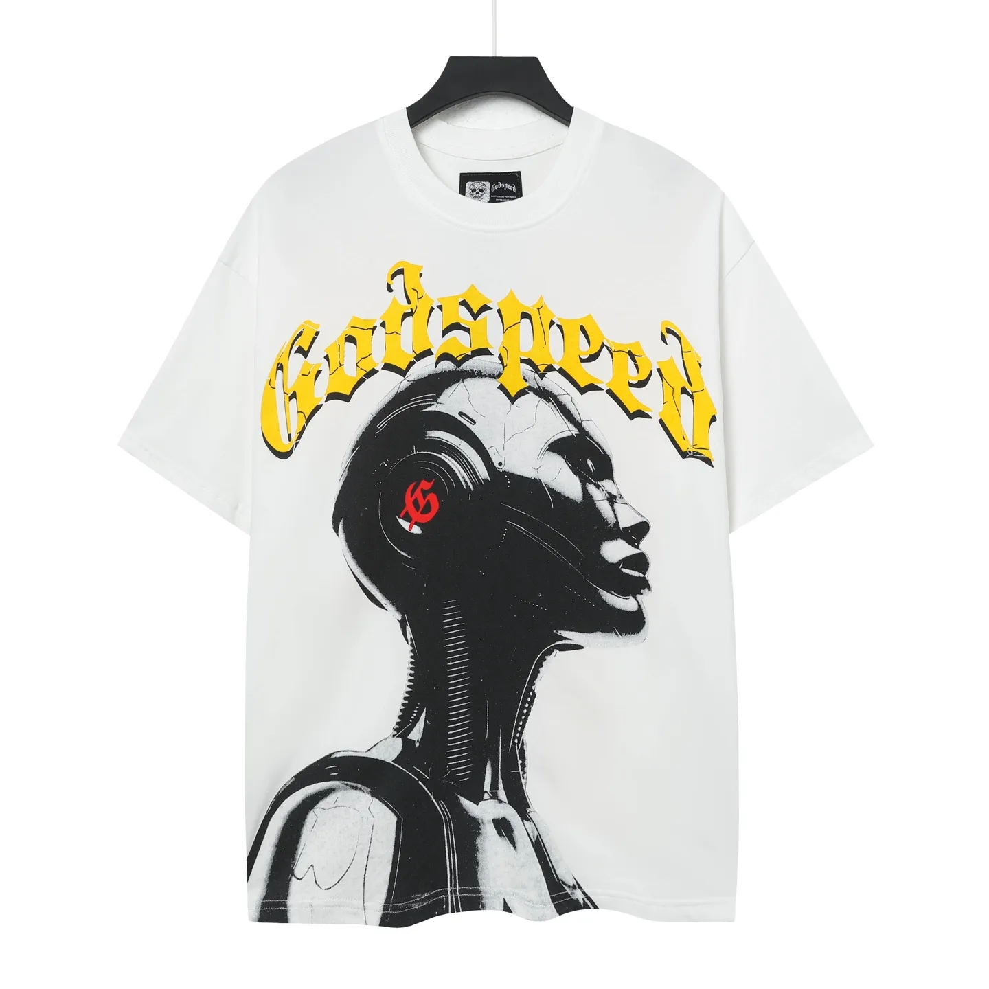 5007#White/ ｜ Godspeed Retro T（ ） （fabric）：32 Sizes（size）：S-M-L-XL （colour）：White、 、
