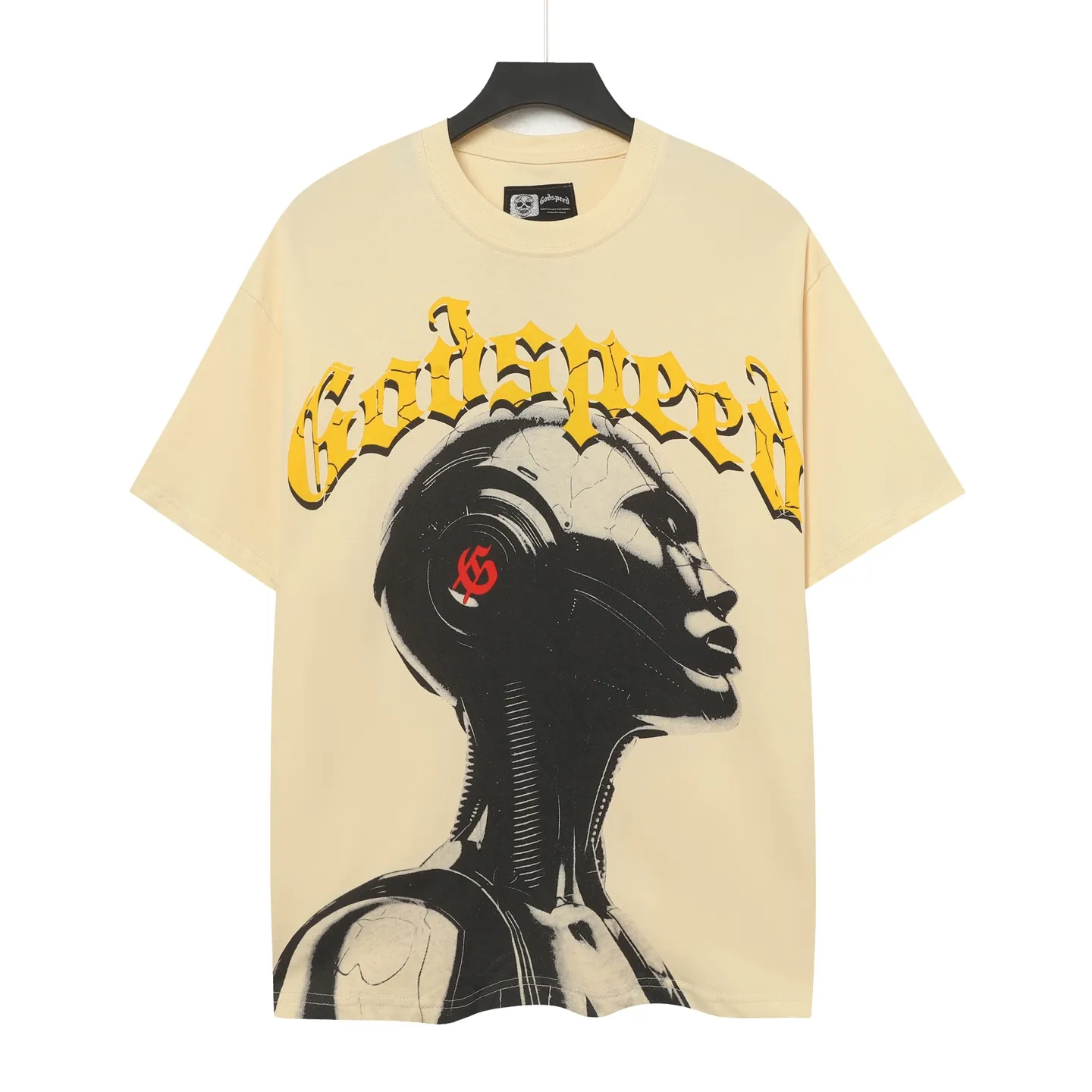5007#White/ ｜ Godspeed Retro T（ ） （fabric）：32 Sizes（size）：S-M-L-XL （colour）：White、 、