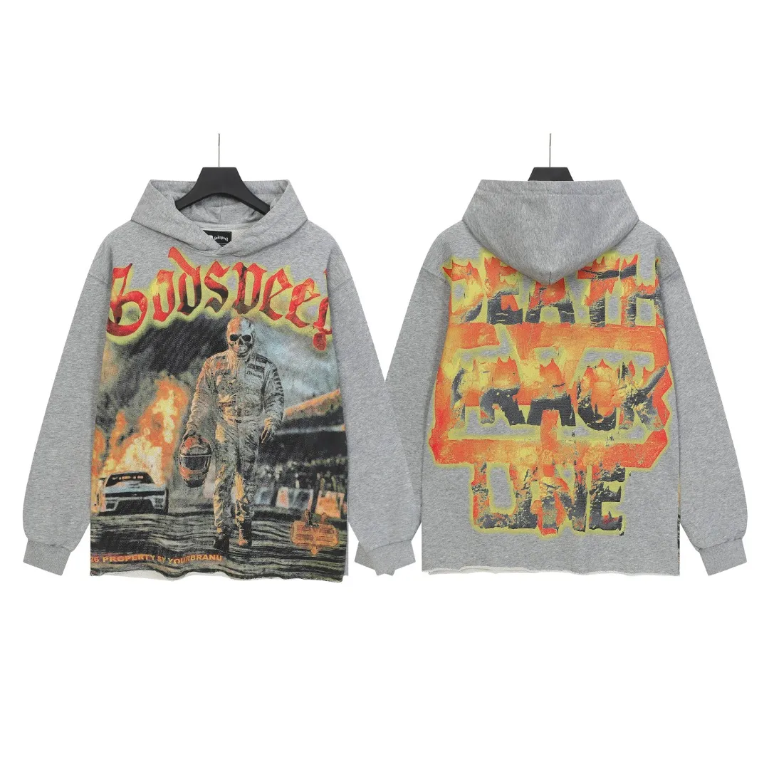 G 6851## / Gray Godspeed Retro （ ） （fabric）： 100% Sizes（size）：S-M-L-XL （colour）： Black/ Gray 👉