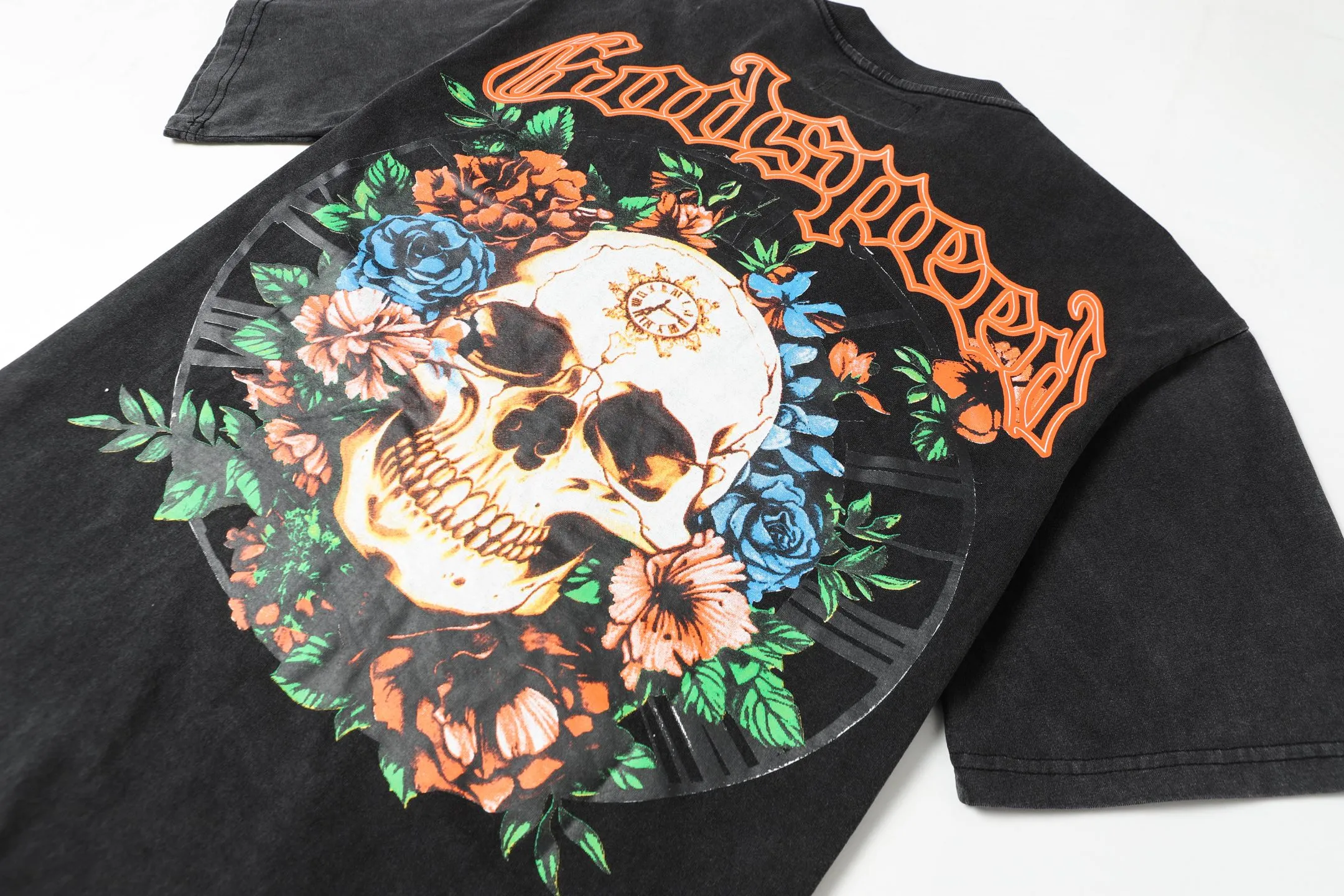 6046# Black｜ Godspeed Retro T（ ） （fabric）：32 Sizes（size）：S-M-L-XL （colour）： Black 👉