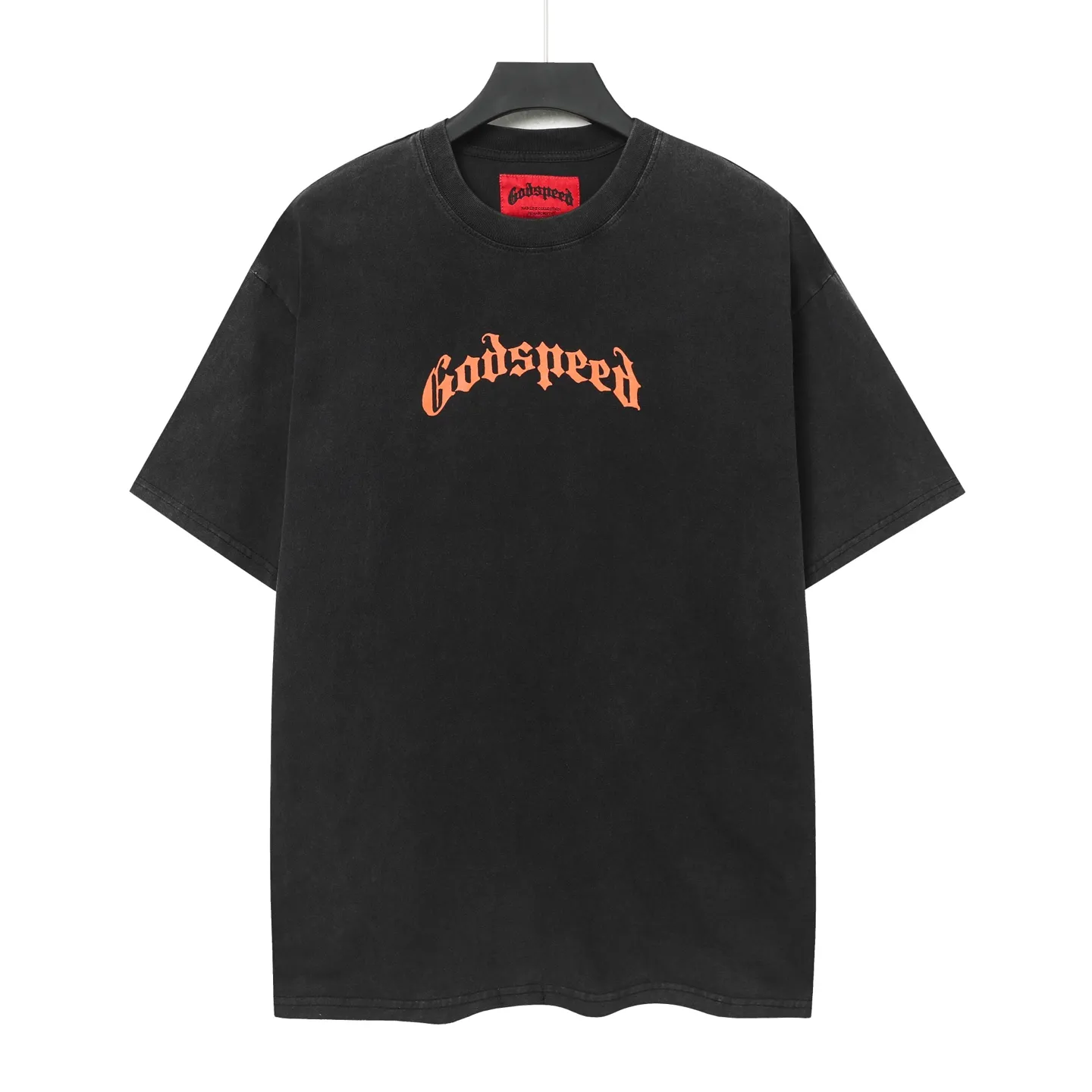 6046# Black｜ Godspeed Retro T（ ） （fabric）：32 Sizes（size）：S-M-L-XL （colour）： Black 👉