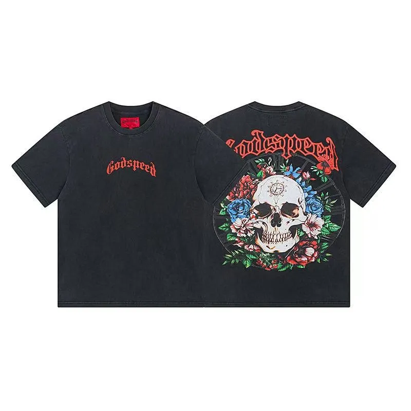 6046# Black｜ Godspeed Retro T（ ） （fabric）：32 Sizes（size）：S-M-L-XL （colour）： Black 👉