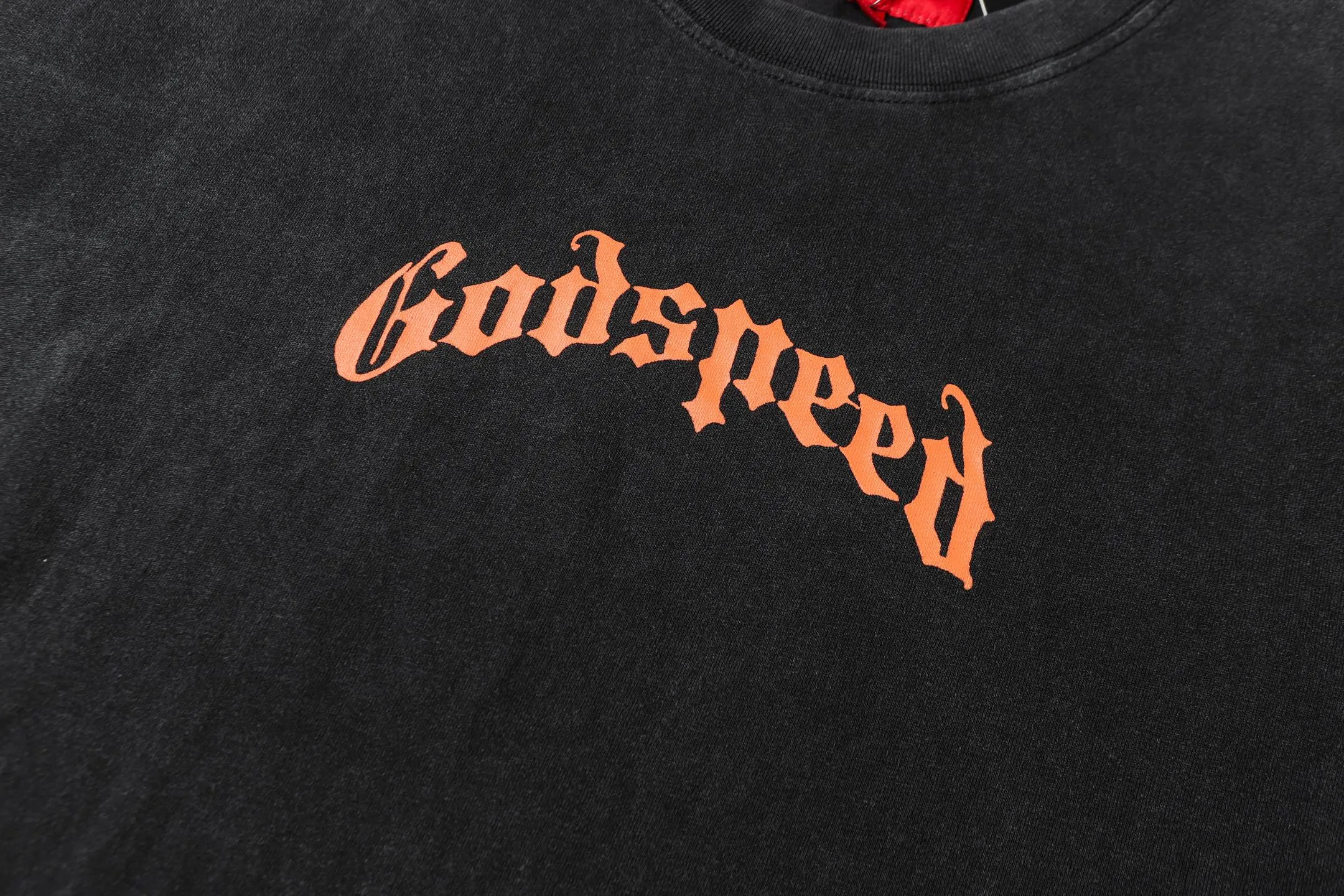 6046# Black｜ Godspeed Retro T（ ） （fabric）：32 Sizes（size）：S-M-L-XL （colour）： Black 👉
