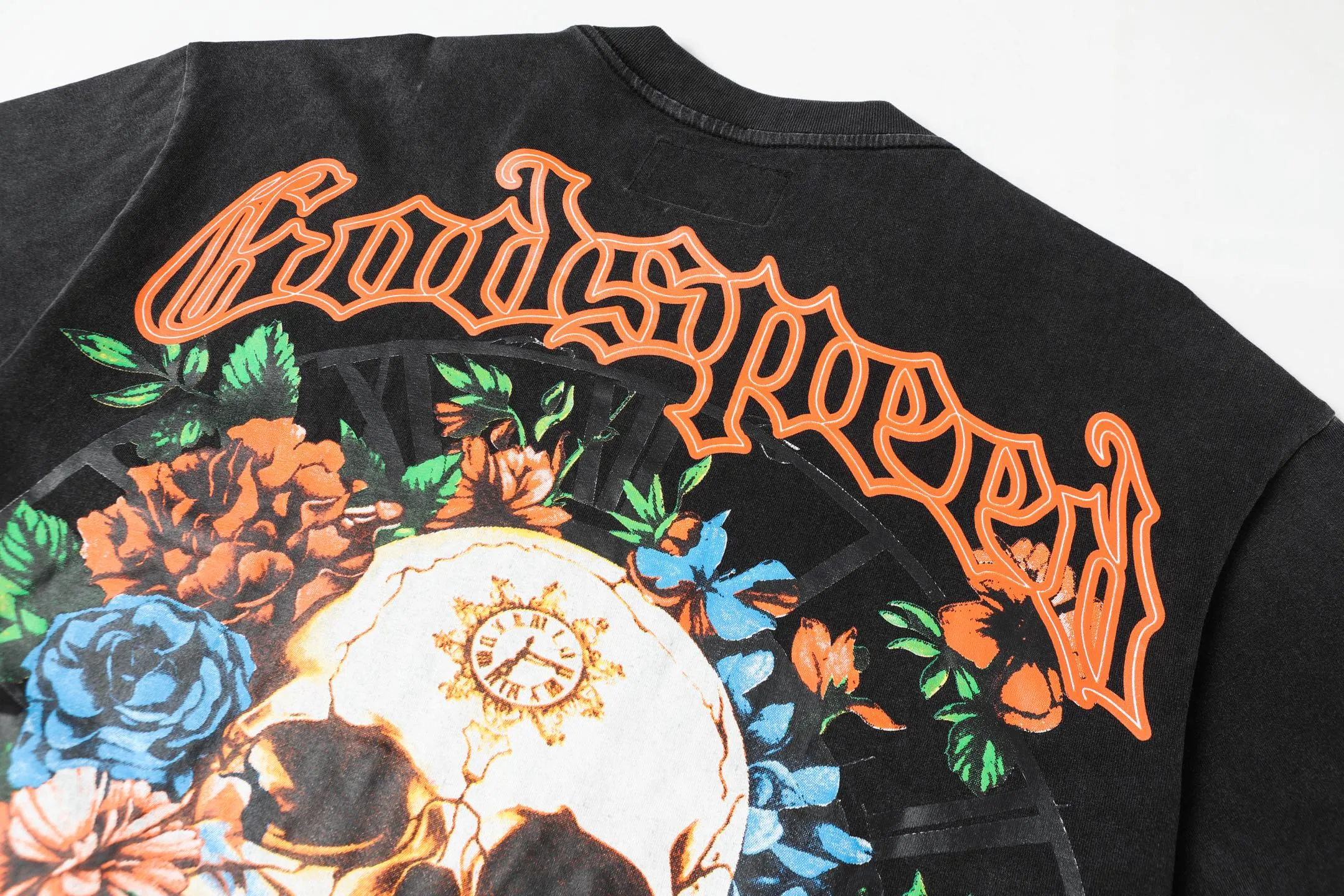 6046# Black｜ Godspeed Retro T（ ） （fabric）：32 Sizes（size）：S-M-L-XL （colour）： Black 👉