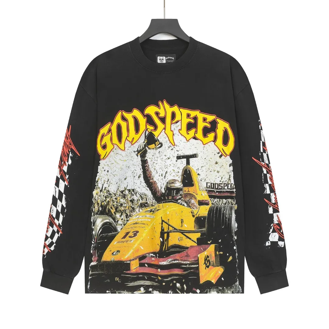G # Black I Godspeed Retro T （ ） （fabric）： 26 Sizes（size）：S-M-L-XL （colour）： Black 👉