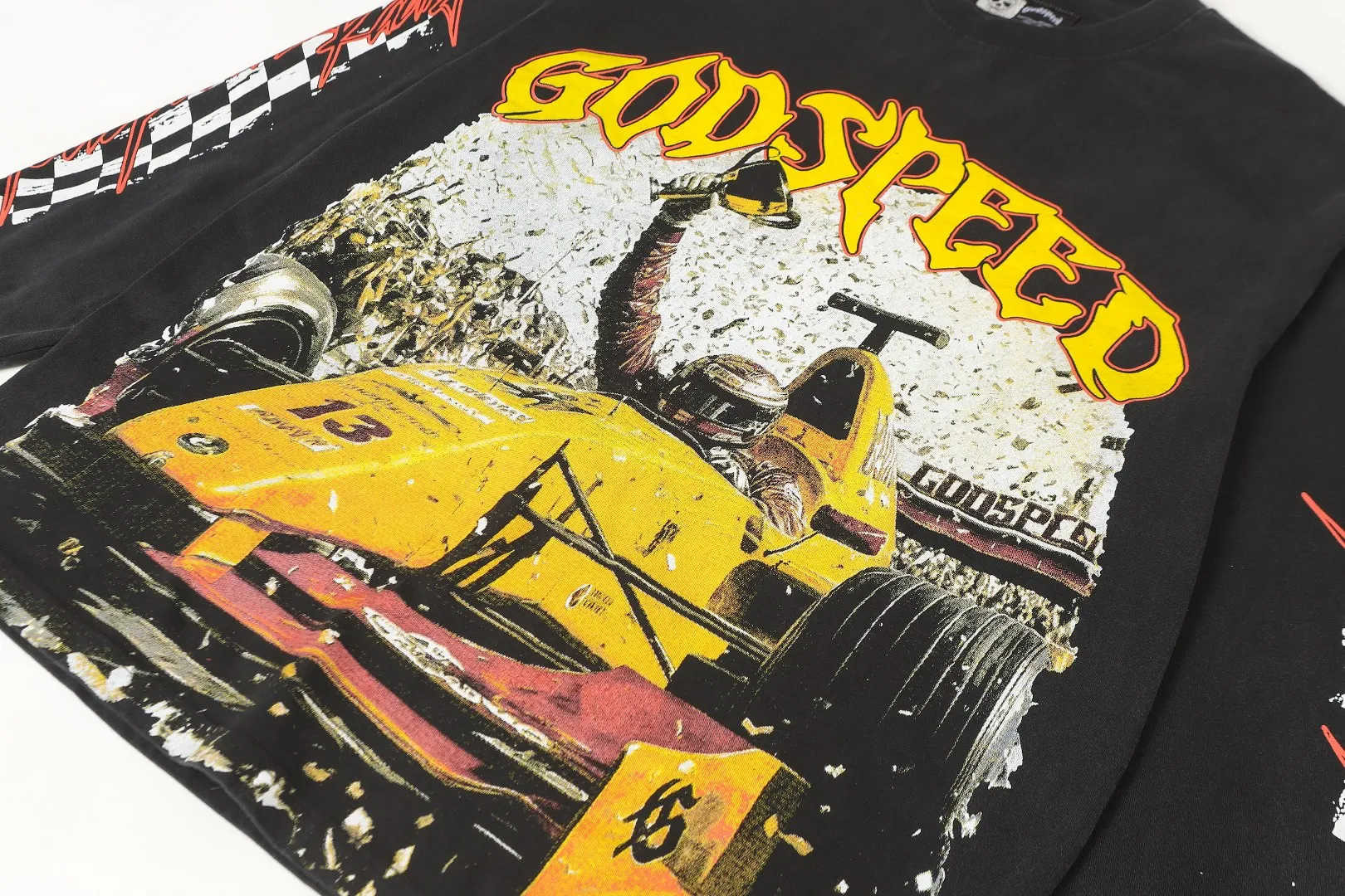 G # Black I Godspeed Retro T （ ） （fabric）： 26 Sizes（size）：S-M-L-XL （colour）： Black 👉