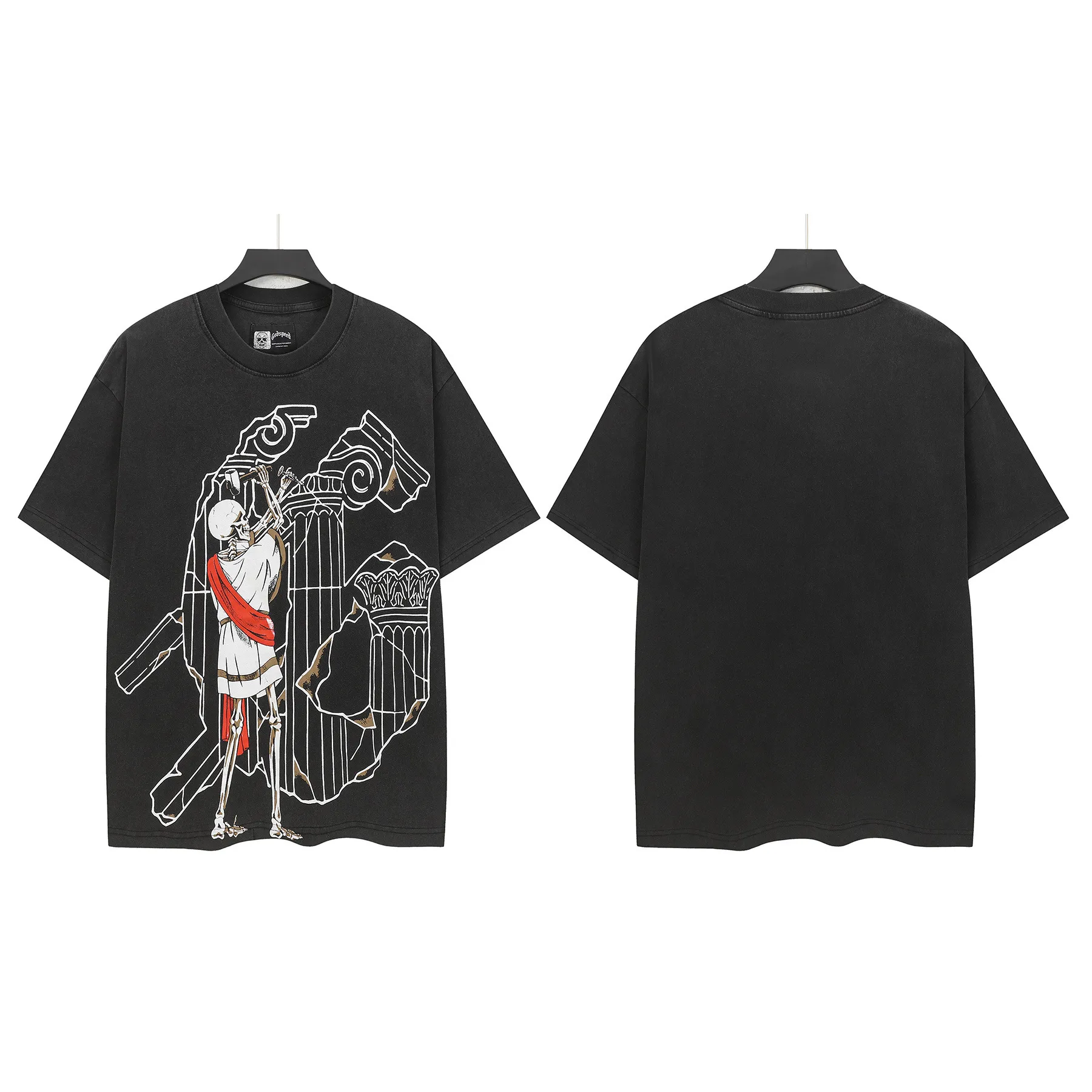 6328# Black ｜ Godspeed Retro T（ ） （fabric）：32 Sizes（size）：S-M-L-XL （colour）： Black