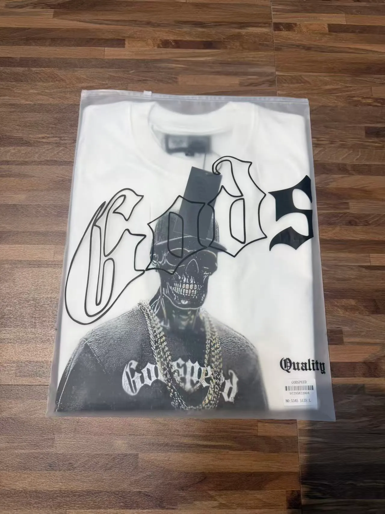 5345# White I Godspeed Retro T（ ） （fabric）：32 Sizes（size）：S-M-L-XL （colour）： White 👉