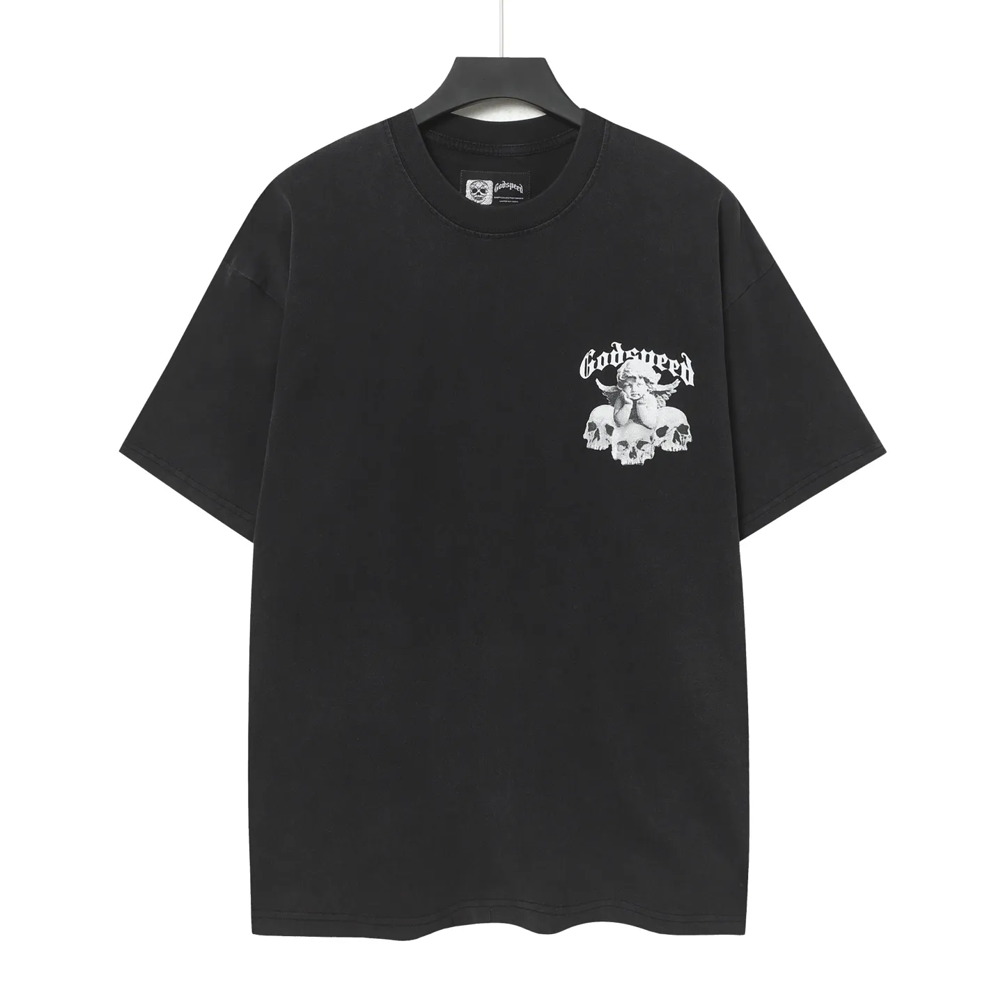 6092# ｜ Godspeed Retro T（ ） （fabric）：32 Sizes（size）：S-M-L-XL （colour）： Black 👉