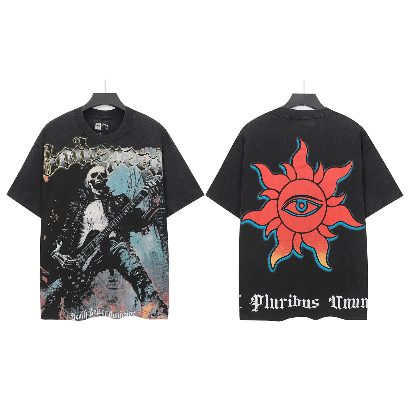 6313# Black｜ Godspeed Retro T（ ） （fabric）：32 Sizes（size）：S-M-L-XL （colour）： Black