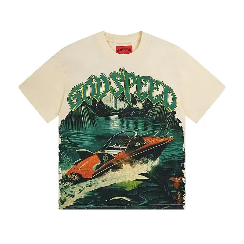 5047# ｜ Godspeed Retro T（ ） （fabric）32 Sizes（size）：S-M-L-XL （colour）：