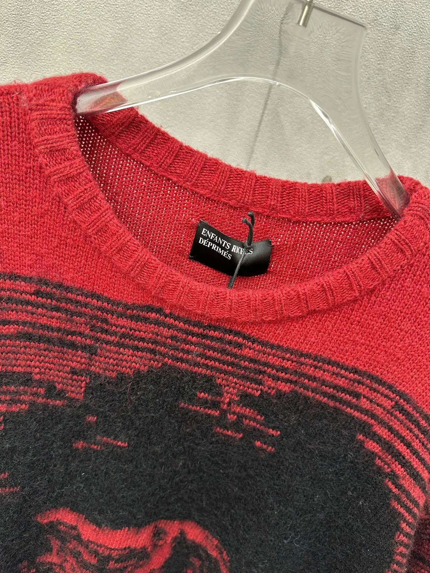 ERD Dark Red Portrait October Lenin Revolution Sweater Size: S M L