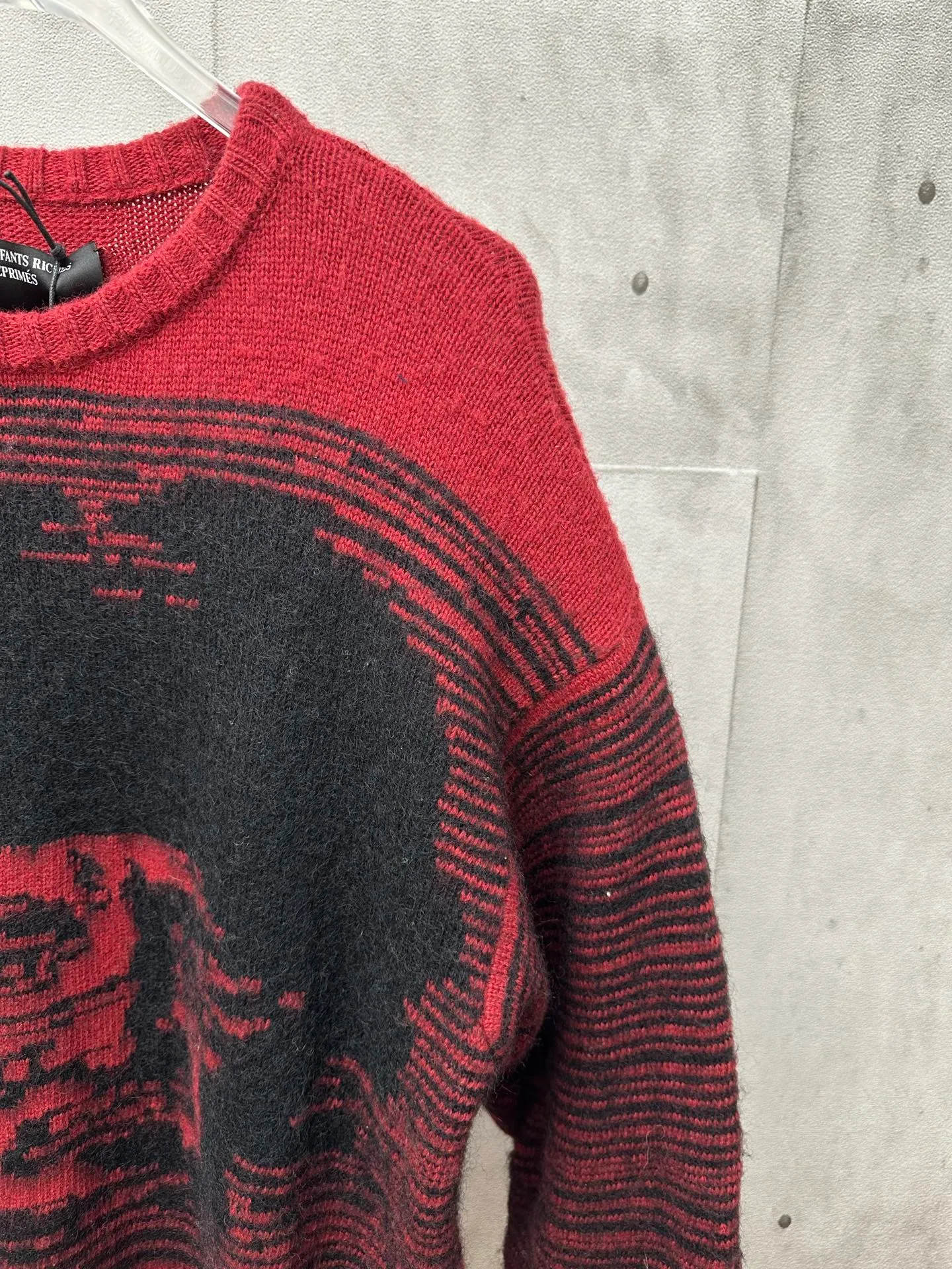 ERD Dark Red Portrait October Lenin Revolution Sweater Size: S M L