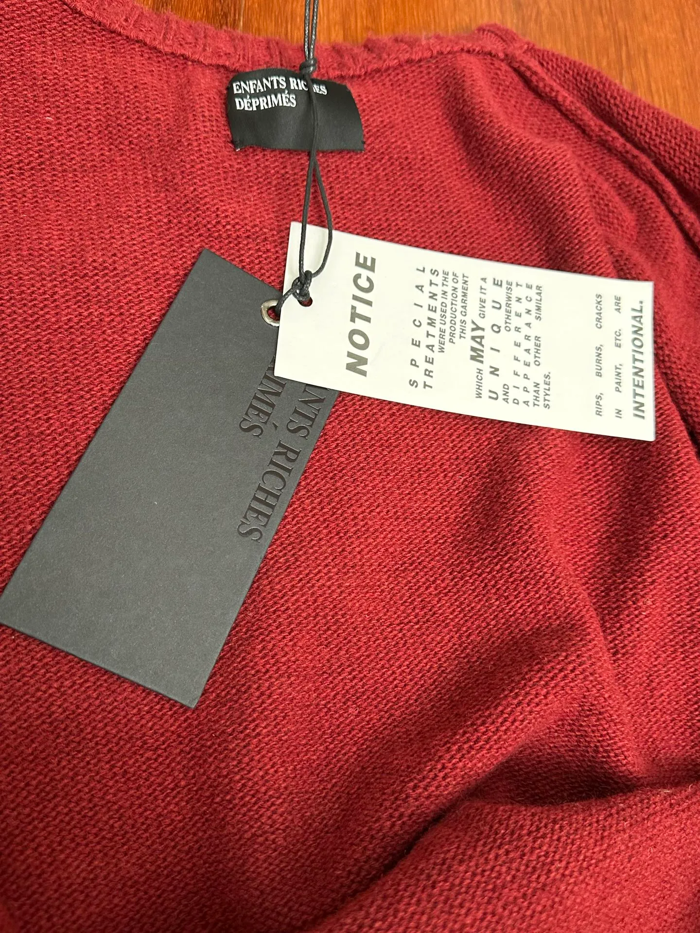 ERD Dark Red Portrait October Lenin Revolution Sweater Size: S M L