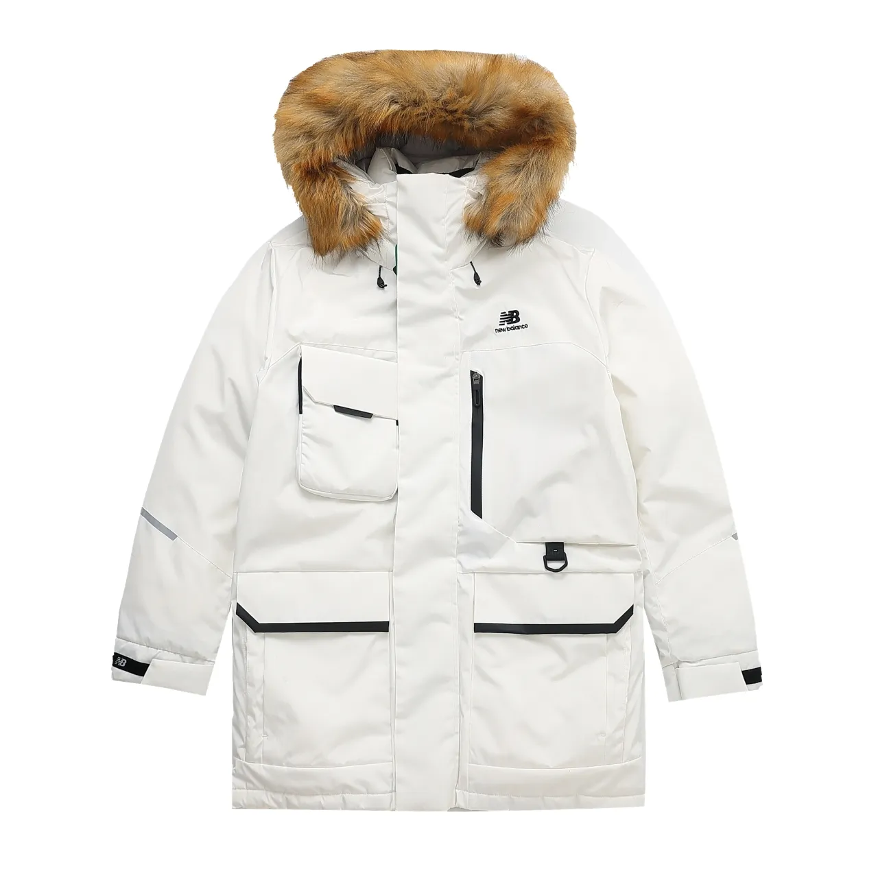 Top version New Balance new balance extreme cold outdoor in winter! Resist the cold winter! No pressure at dozens of degrees below zero! Big fur collar! 3m reflective strip logo on the back mid-length ceiling 90 down content gray duck down mid-length couple style unisex down jacket!] [No. 1 in nb Down Jacket Series! 7000+ sales! 55,000 wanted! Safe Hot Sale!] a 8703 [Sweet or salty Korean order New Balance mid-length down jacket] [Top and best national standard 90 gray duck down super large fill power] New Balance/new balance/nb magnet suction cup design! Self-heating fur collar! New Balance new balance Extremely cold outdoor in winter! Withstand the cold winter! No pressure at tens of degrees below zero! Big fur collar! 3m reflective strip logo on the back, mid-length ceiling 90 down content gray duck down mid-length couple style unisex down jacket! Japanese and Korean men and women couple style winter warm, snowproof, waterproof and windproof casual color. Black. White sizi. See the picture at the end