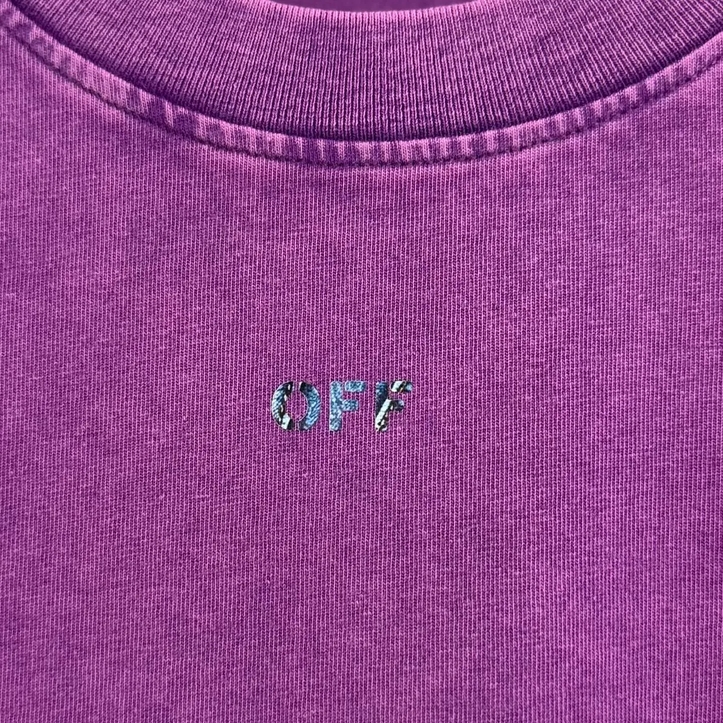 "𝙉𝙚𝙬⚜️off" 2026 Spring and Summer New Arrival short-sleeved T-shirt 32 counts 275g double yarn cotton, old washed and fried snowflake print Color: Purple Green Coffee Black Sizes: S M L XL XXL