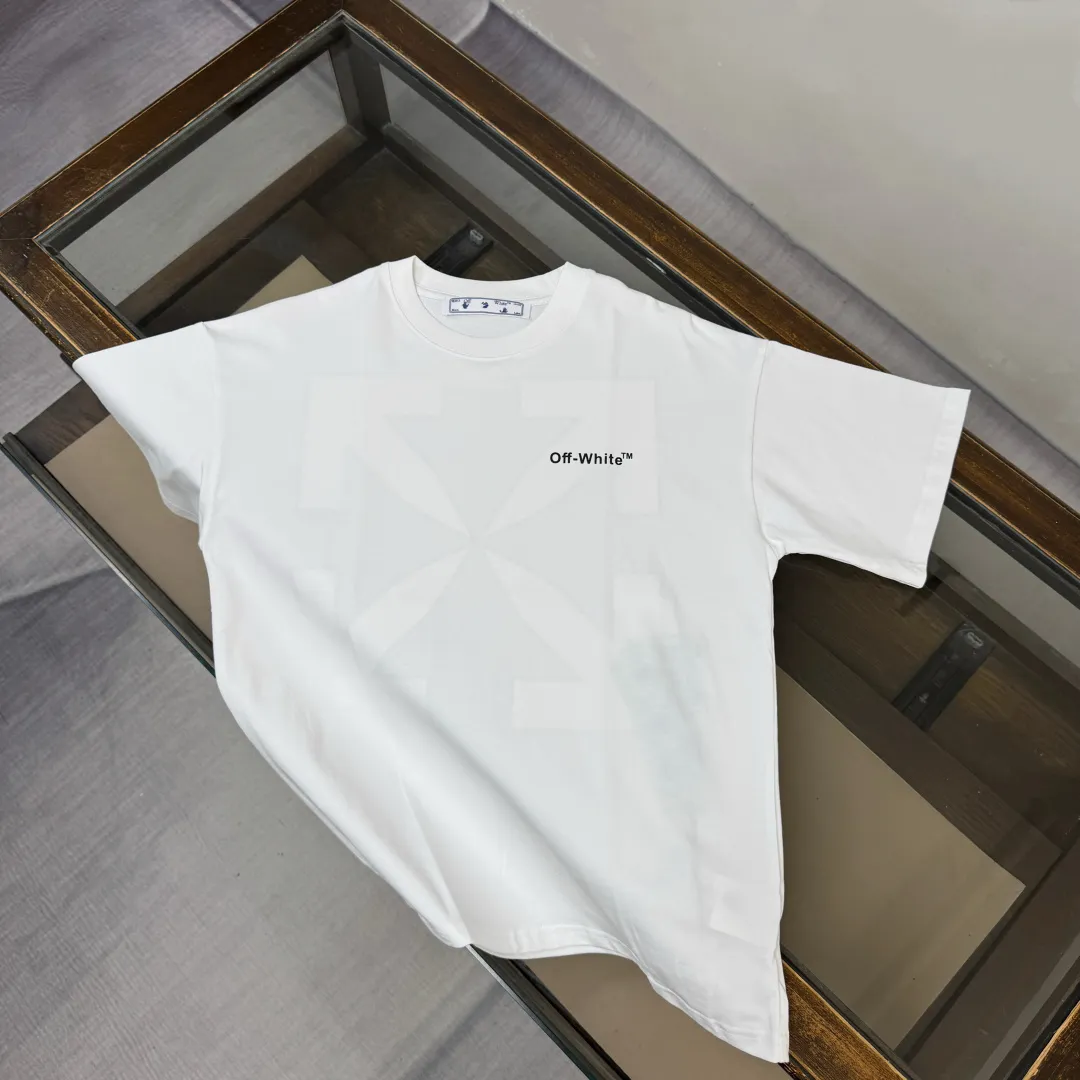 C✨ OFF-WHITE 2026ss T 🔥 LOGO 👍🏼 ！ ， ， Breathable ， ， ！ ：Black White Size：XS-S-M-L（OS ）