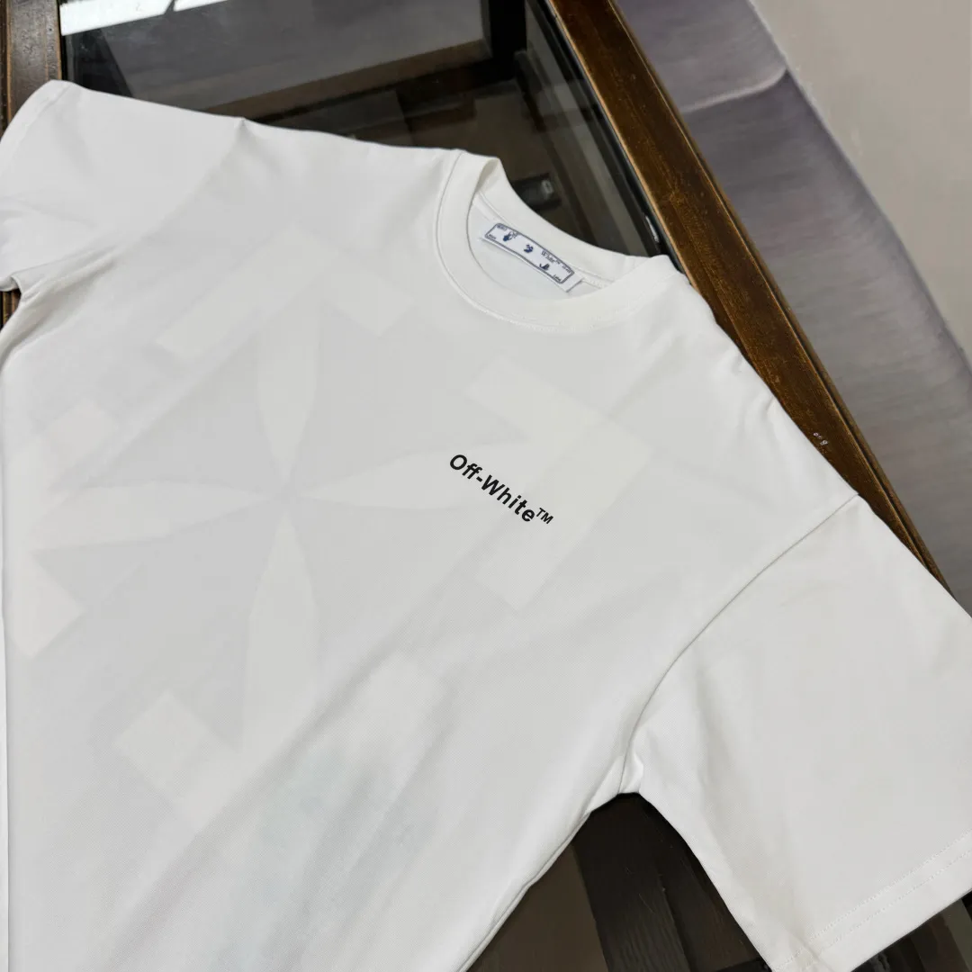 C✨ OFF-WHITE 2026ss T 🔥 LOGO 👍🏼 ！ ， ， Breathable ， ， ！ ：Black White Size：XS-S-M-L（OS ）