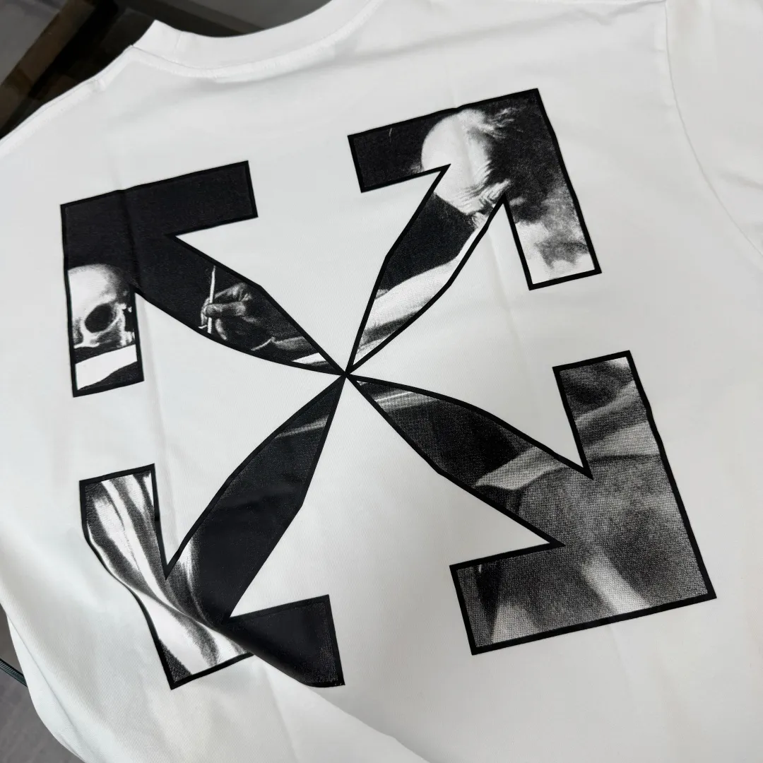 C✨ OFF-WHITE 2026ss T 🔥 LOGO 👍🏼 ！ ， ， Breathable ， ， ！ ：Black White Size：XS-S-M-L（OS ）