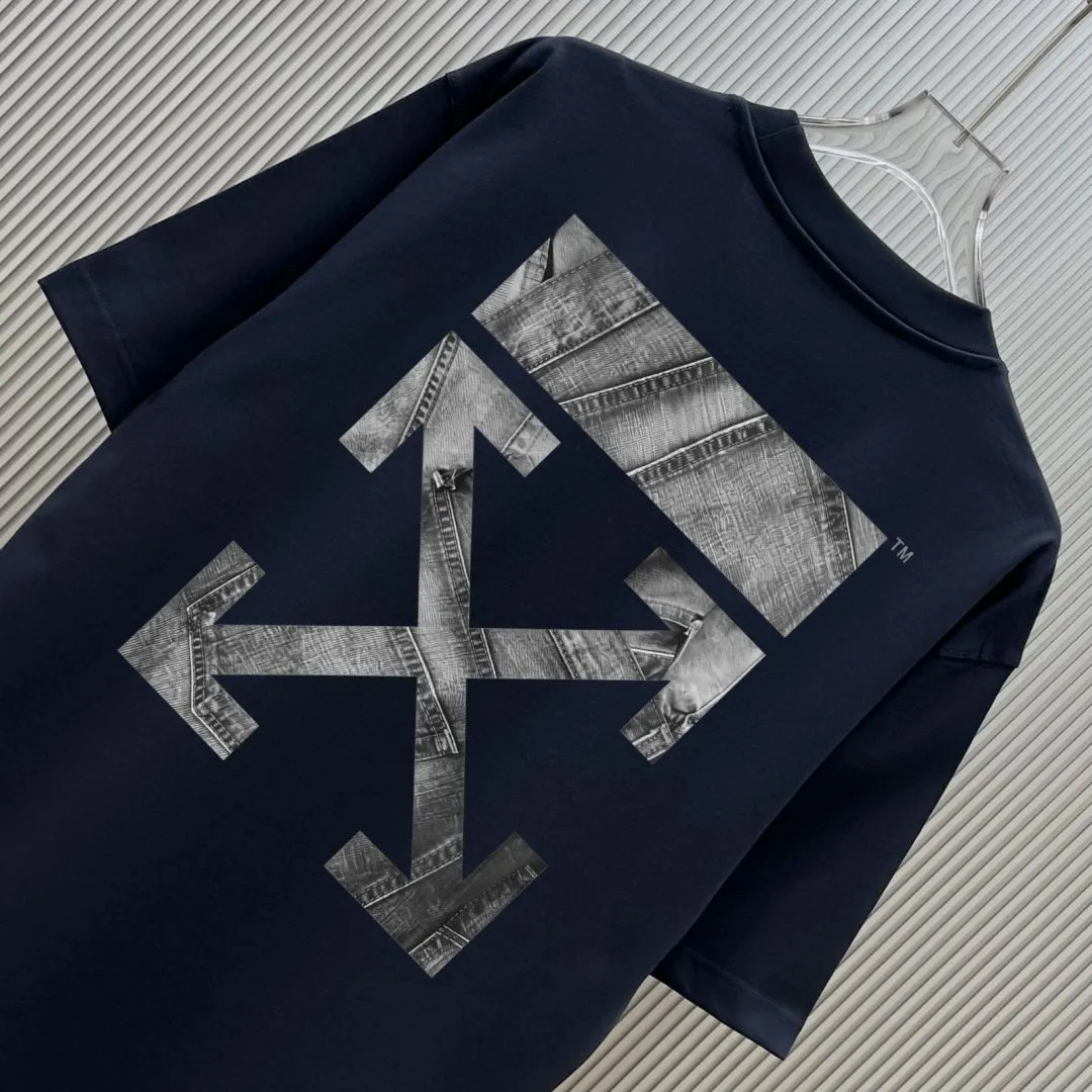 85💰 (Strictly control Quality) Style: off-white short-sleeved T-shirt Fabric: 300g double yarn 100% cotton Rib: 320g Sorona 1*1 trendy brand Process: Printing Color: White Night Blue Floral Gray Red Black Size: M-4XL No gender distinction Men and women Same Style