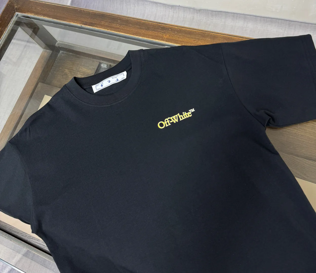 C✨ OFF-WHITE 2026ss T 🔥 LOGO 👍🏼 ！ ， ， Breathable ， ， ！ ：Black White Size：XS-S-M-L