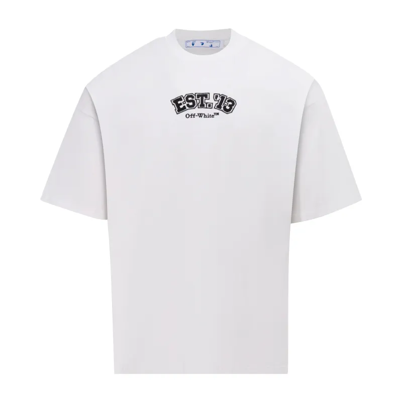OF 41 OFF-WHITEClassic Hot Sale OW 24ss logo T oversize ， 220 ， 。 260 ， ， ， 。 EST’13 OFFWHITHE， ， ， Black White ， 。 ow ， ， ， 。 ， ， ， ， ， ， ， ， ， Same Style。 YB ， logo 。 ： 、 Size:XS.S.M.L(oversize )