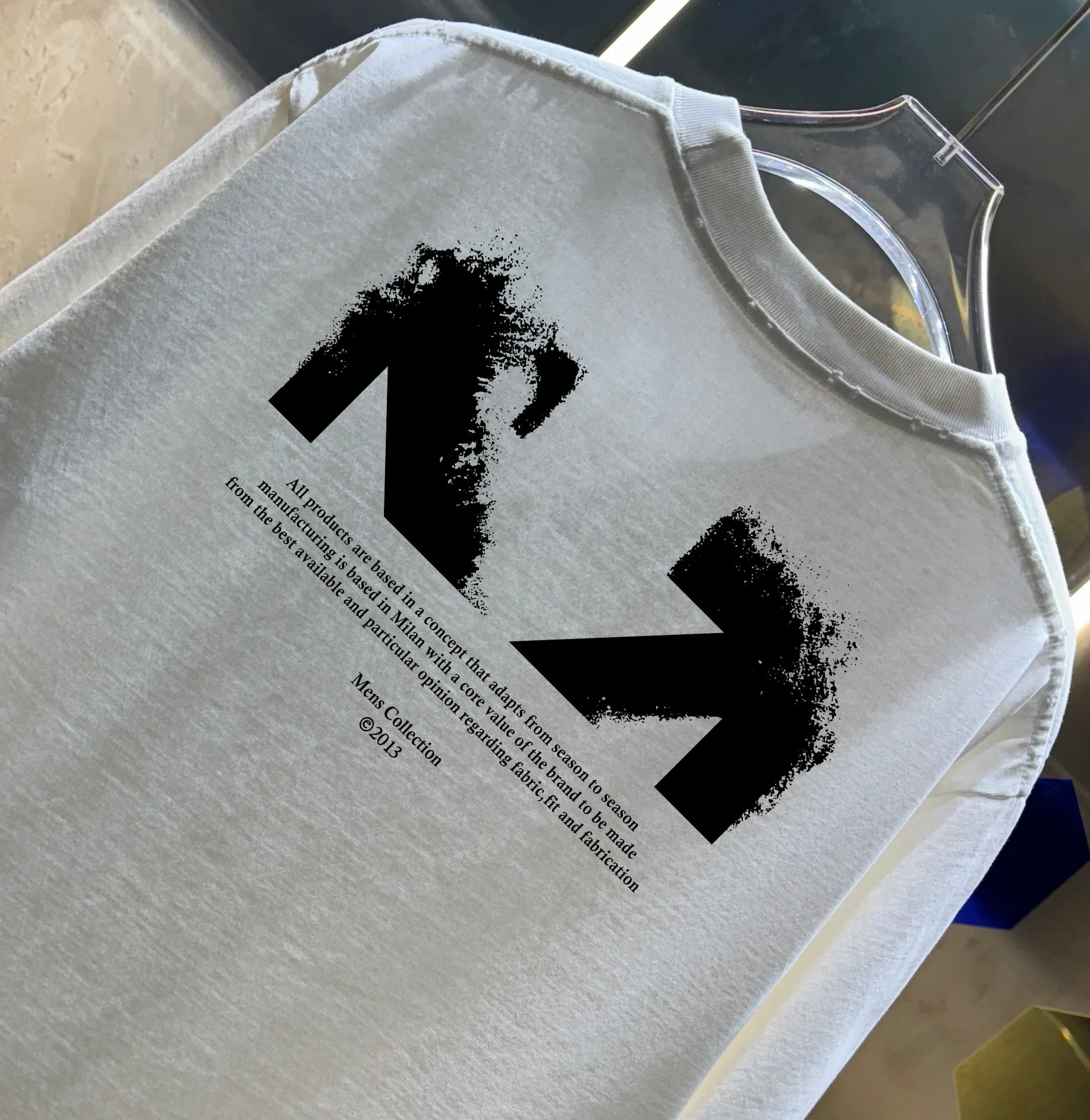 OFF-white/2026 Spring/Summer New Arrival Washed and worn 320g round neck short-sleeved tee, same style loose version for men and women, hang tag, collar label, wash mark, three labels complete Color: wash black, wash white, wash gray, wash green, wash red Size: S M L XL XXL